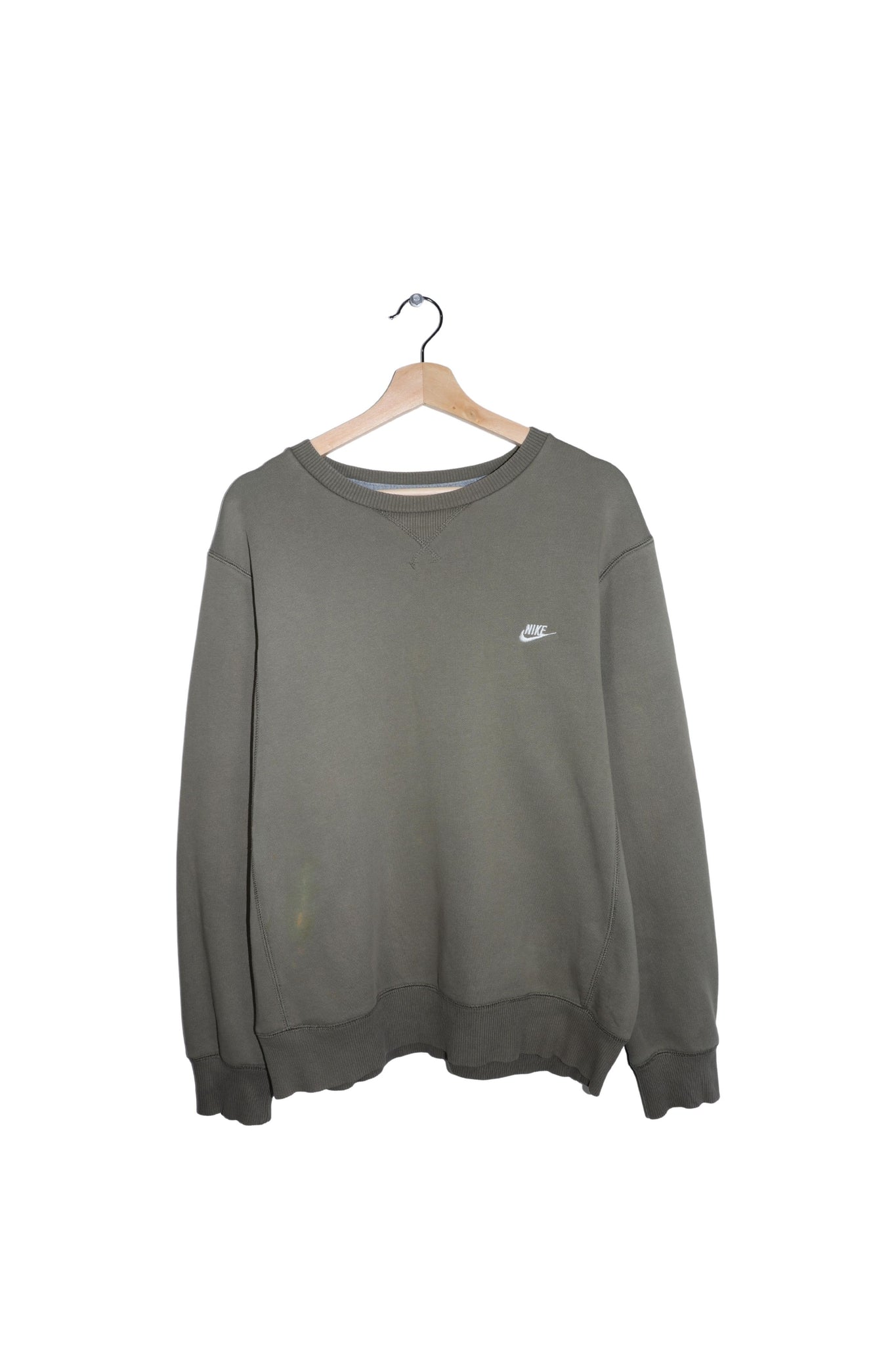 Old School Nike Embroidered Swoosh Logo Sweatshirt  Size: M