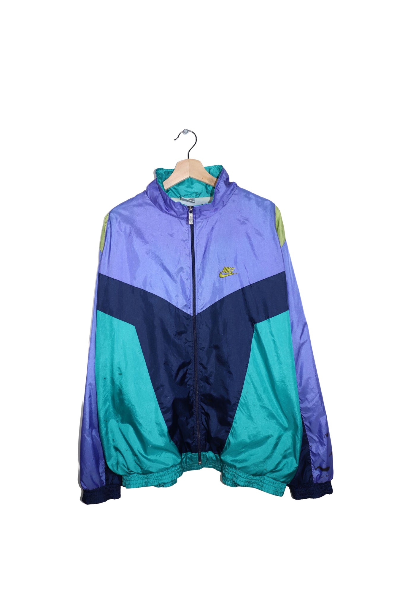 Vintage 80s Nike Embroidered Logo Spray Track Jacket  Size: XL