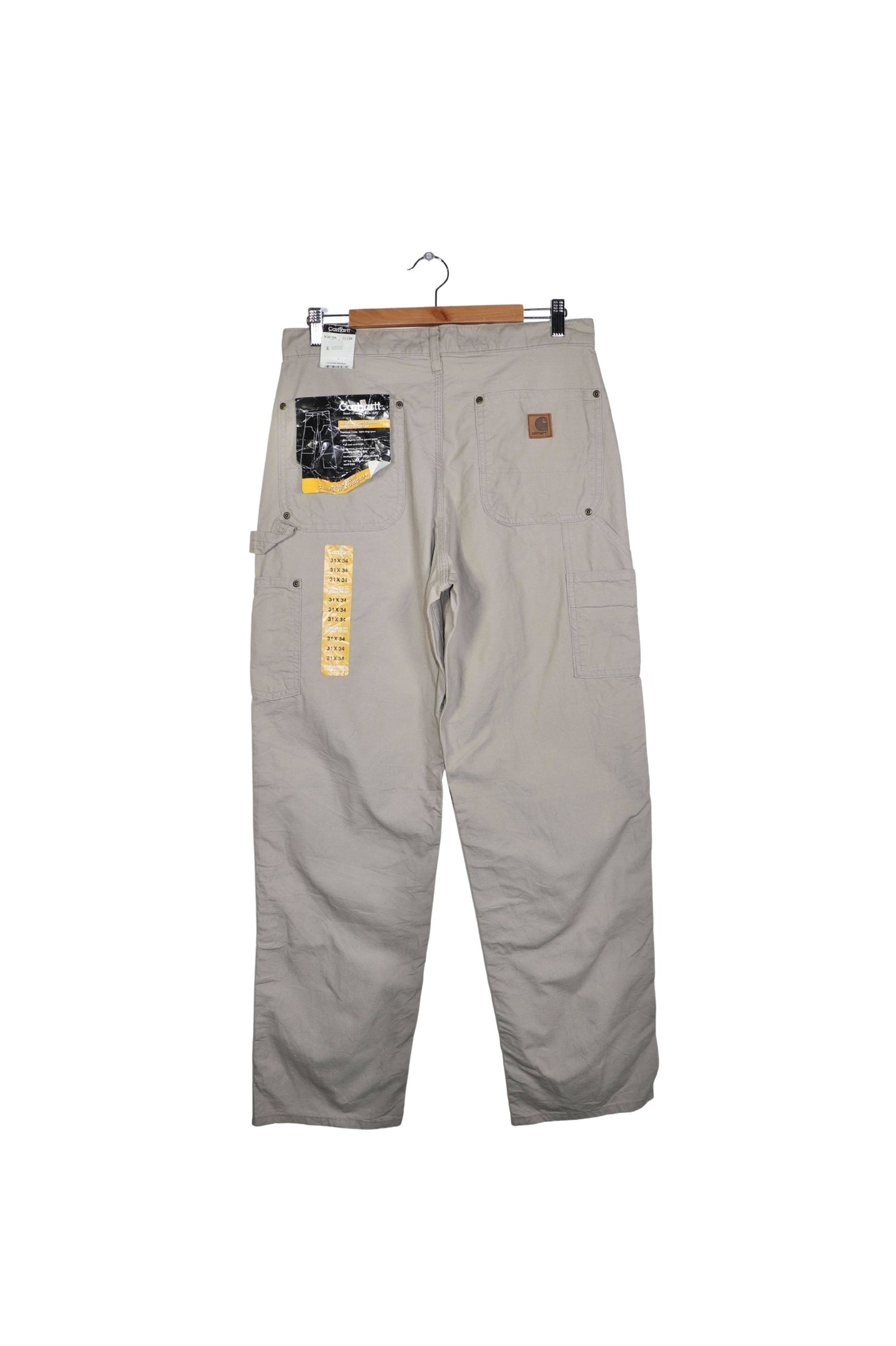 Vintage Carhartt Double Knee Cream Carpenter Pants Brand New Size: 31 X 34