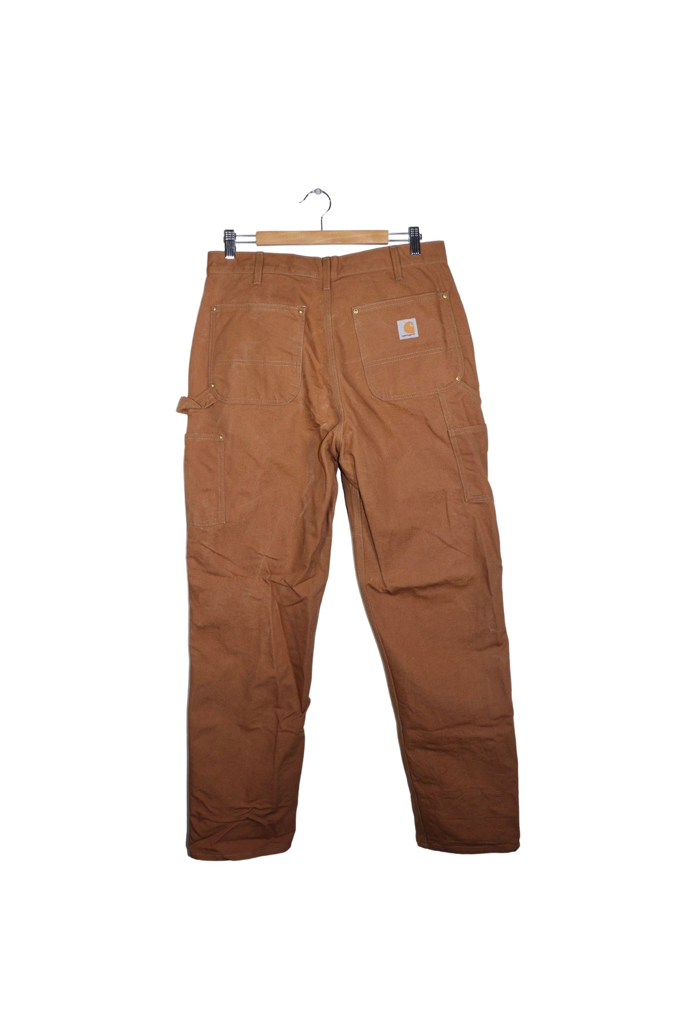 Vintage Carhartt Double Knee Thick Light Brown Carpenter Pants Size: 34 X 34
