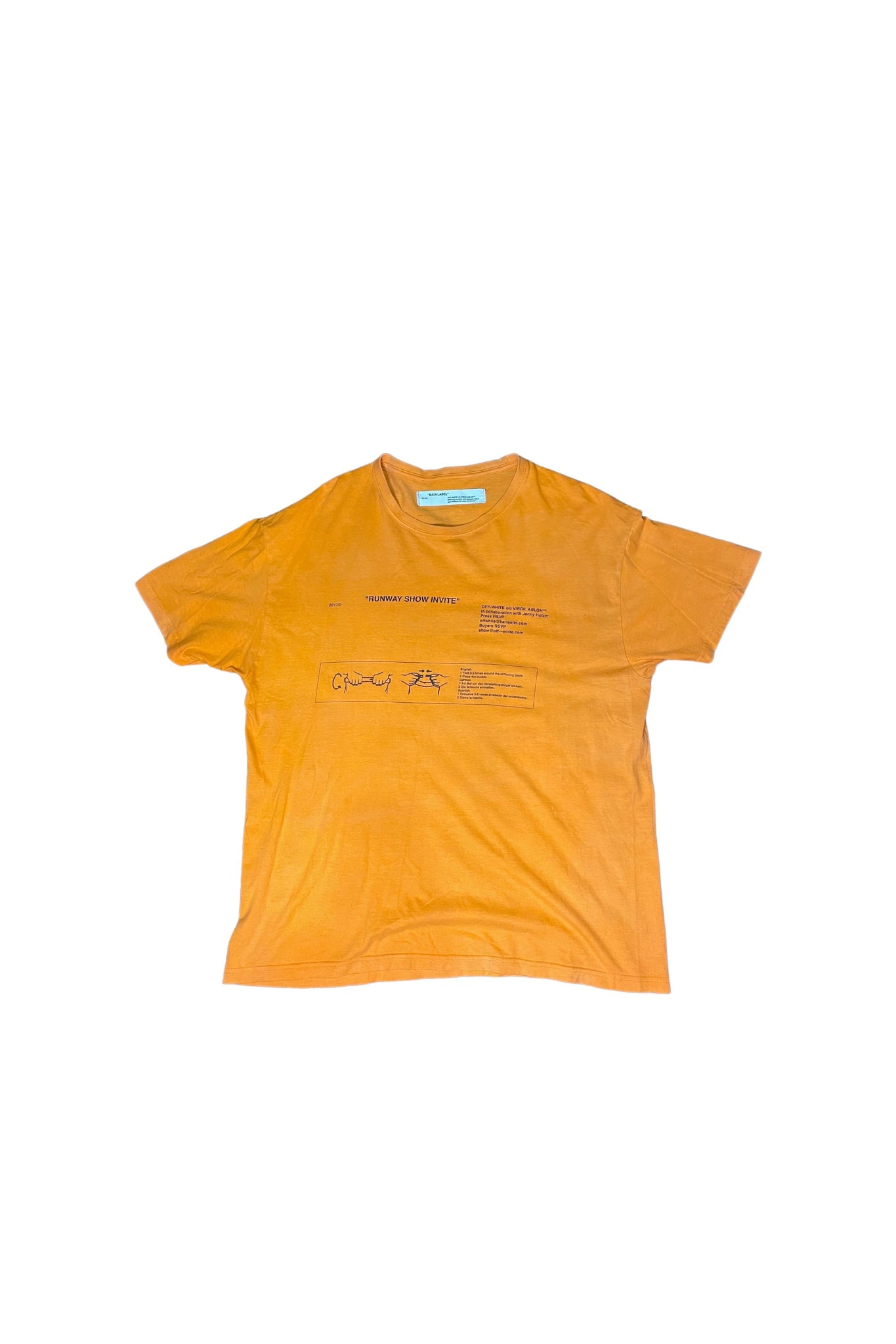 Off-White Runway Show Invite Tee