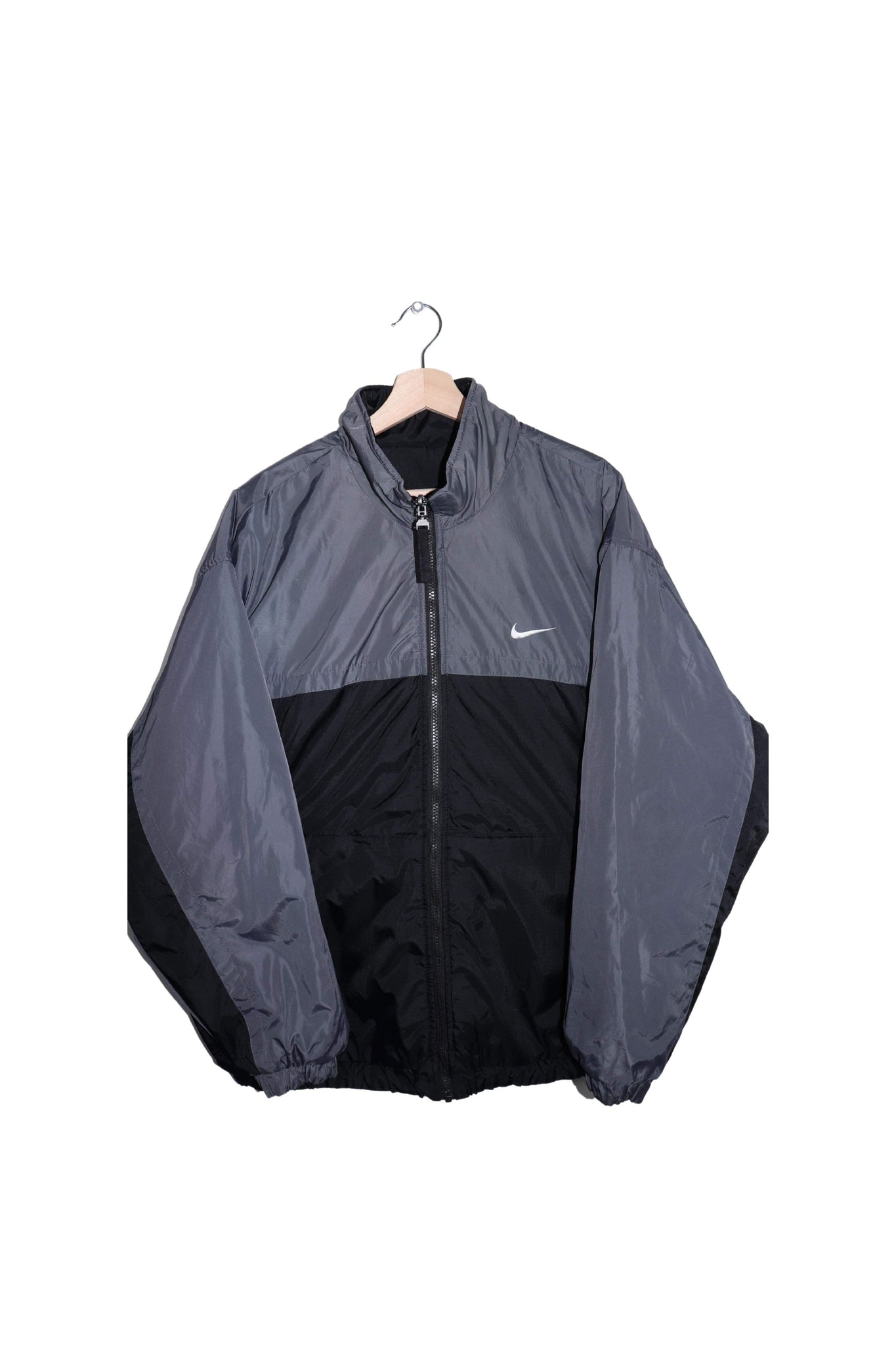 Vintage Nike Embroidered Mini Swoosh Thick Reversible Puffer Jacket