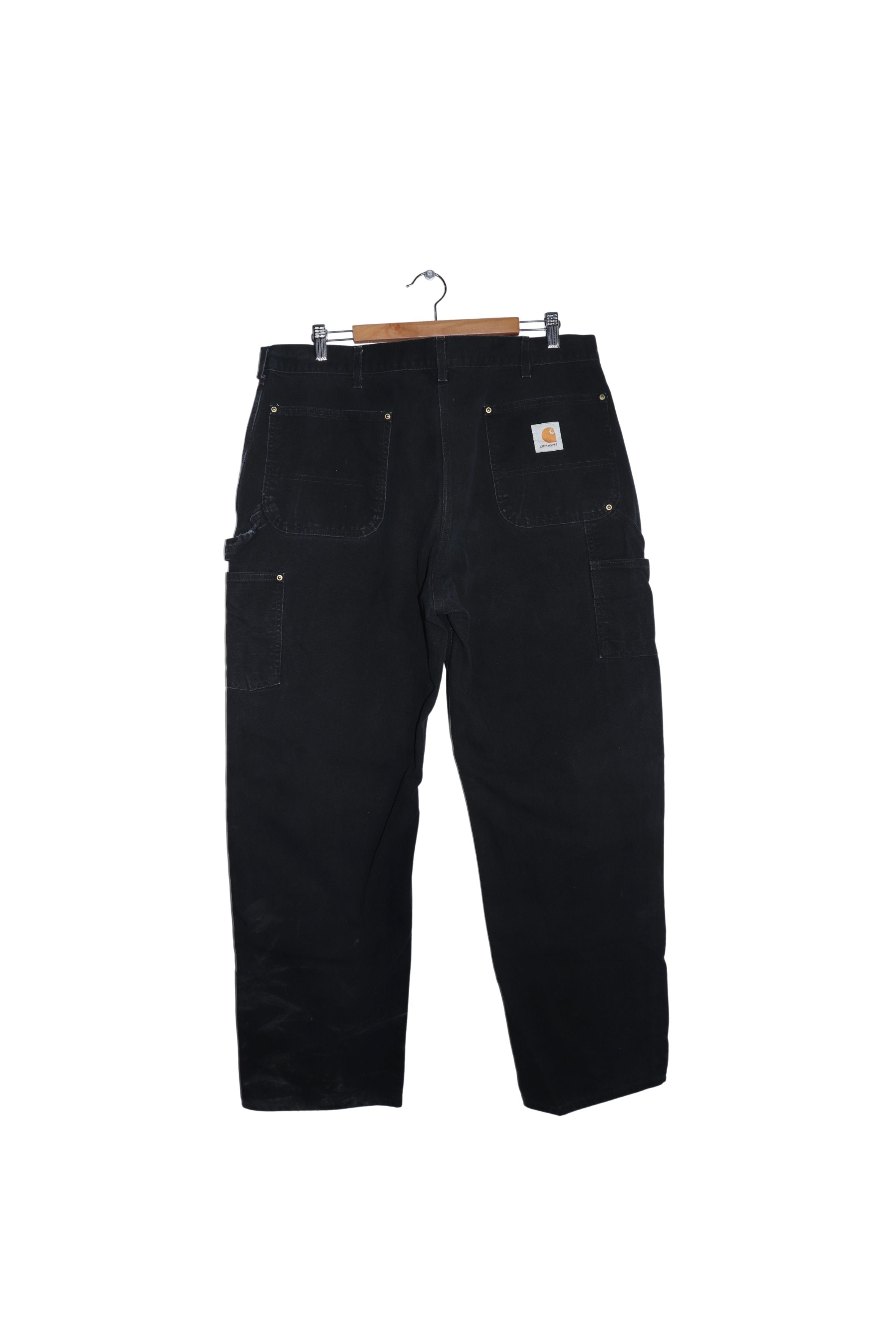 Vintage Carhartt Double Knee Thick Black Carpenter Pants – Curated by ...