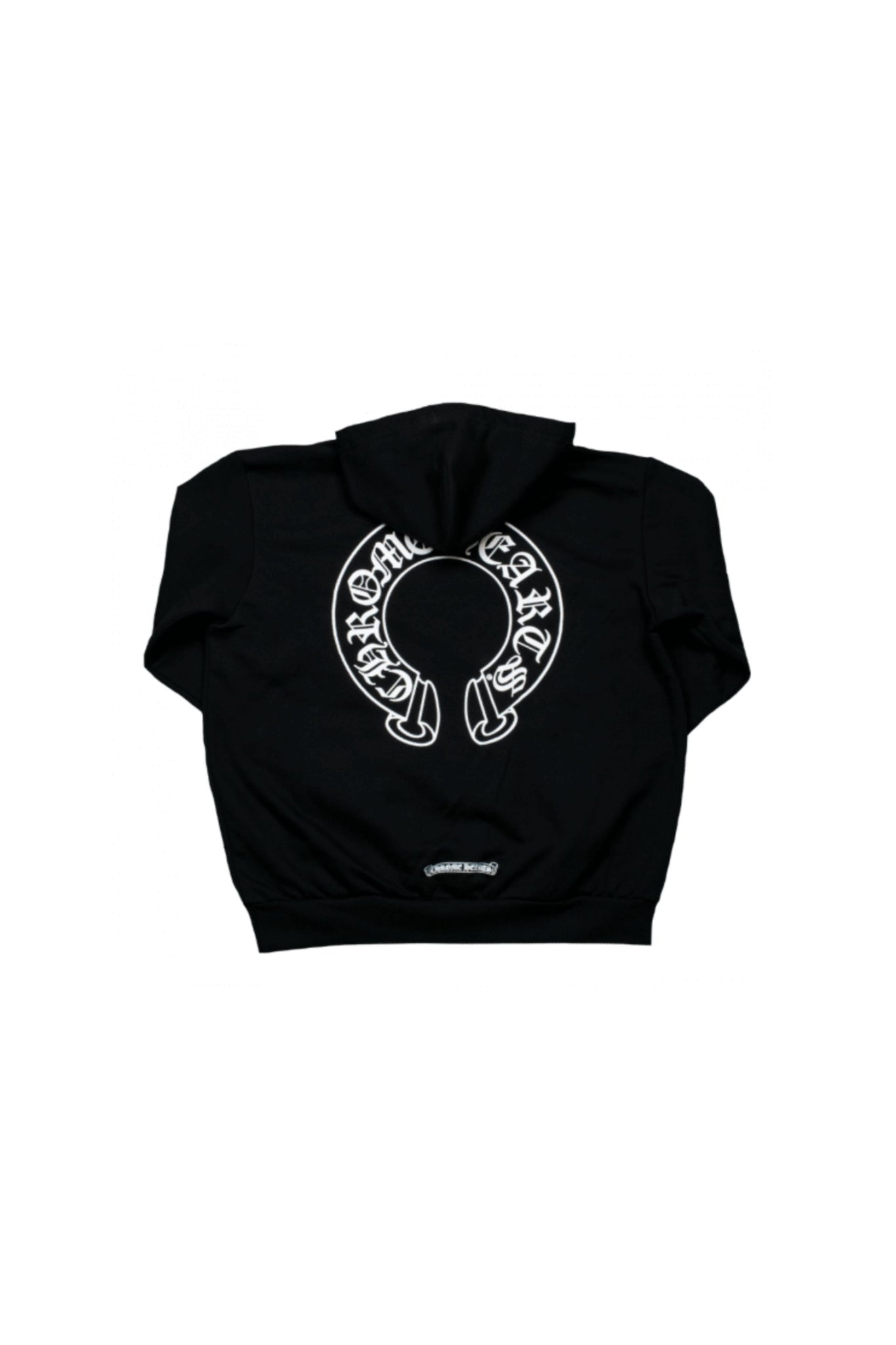 Chrome Hearts Horse Shoe Floral Zip Hoodie Black