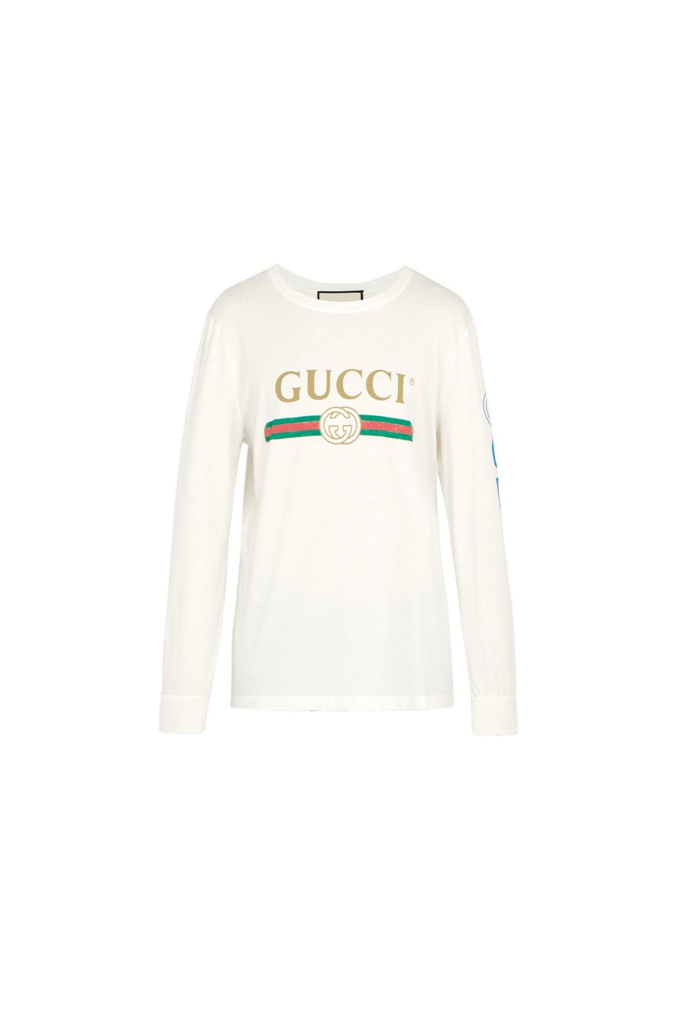 Gucci Dragon Print Logo Long Sleeve