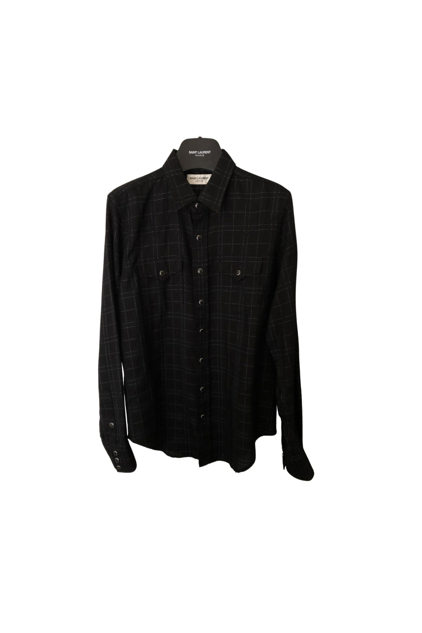 Saint Laurent Lurex Check Shirt FW20