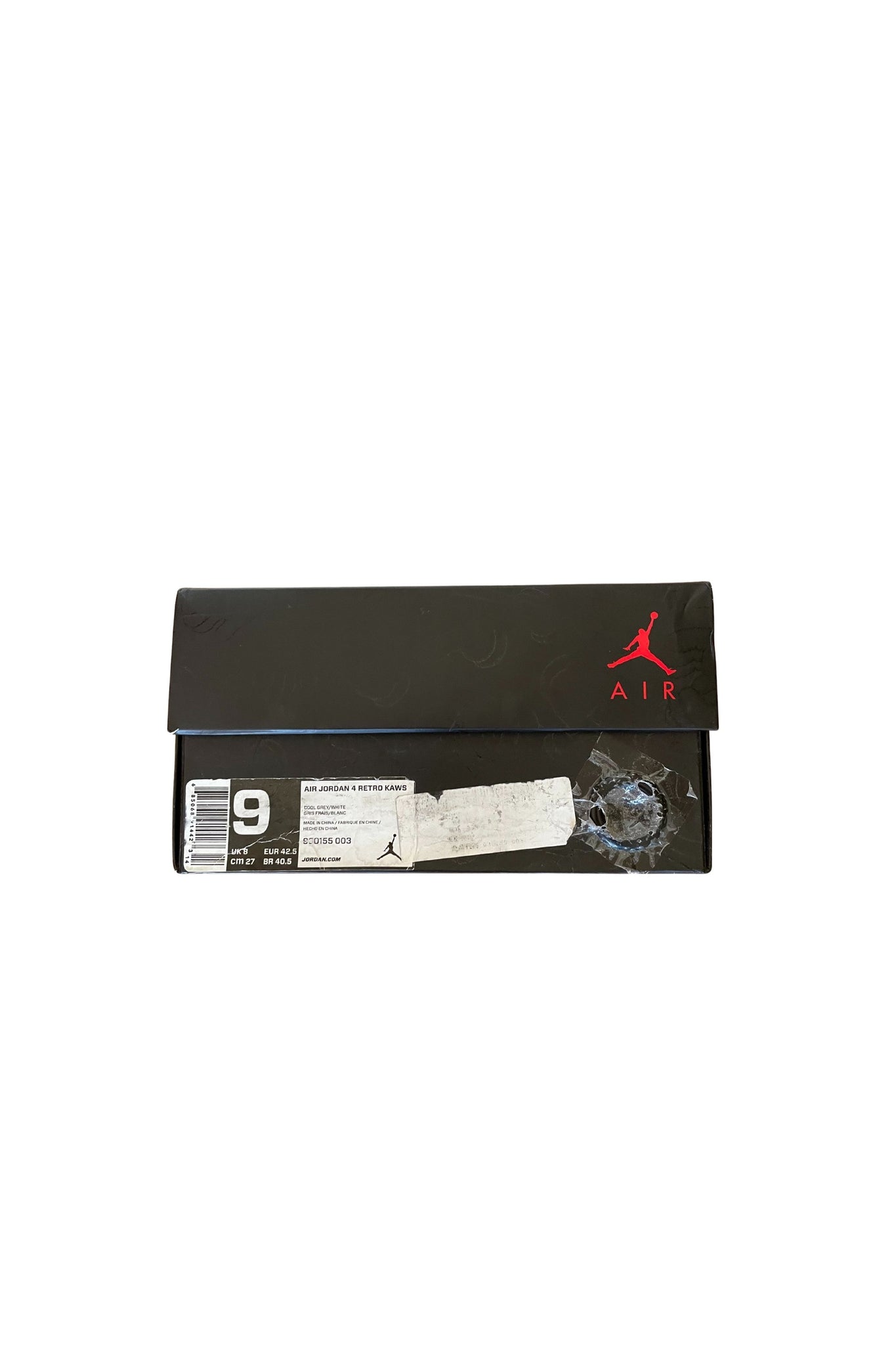 KAWS x Air Jordan 4 Retro 'Cool Grey' US9