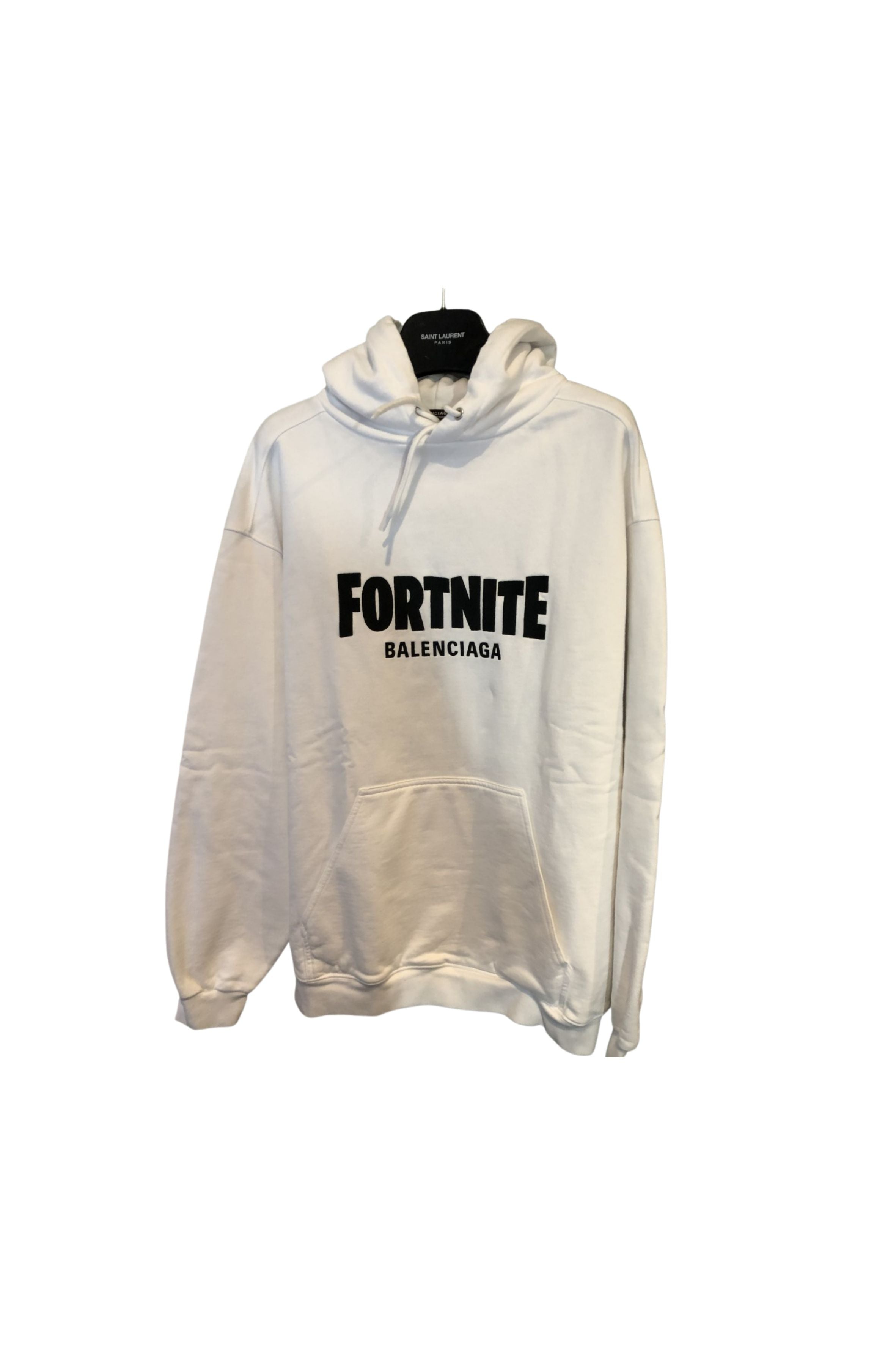 Balenciaga Fortnite Hoodie White Curated by Charbel
