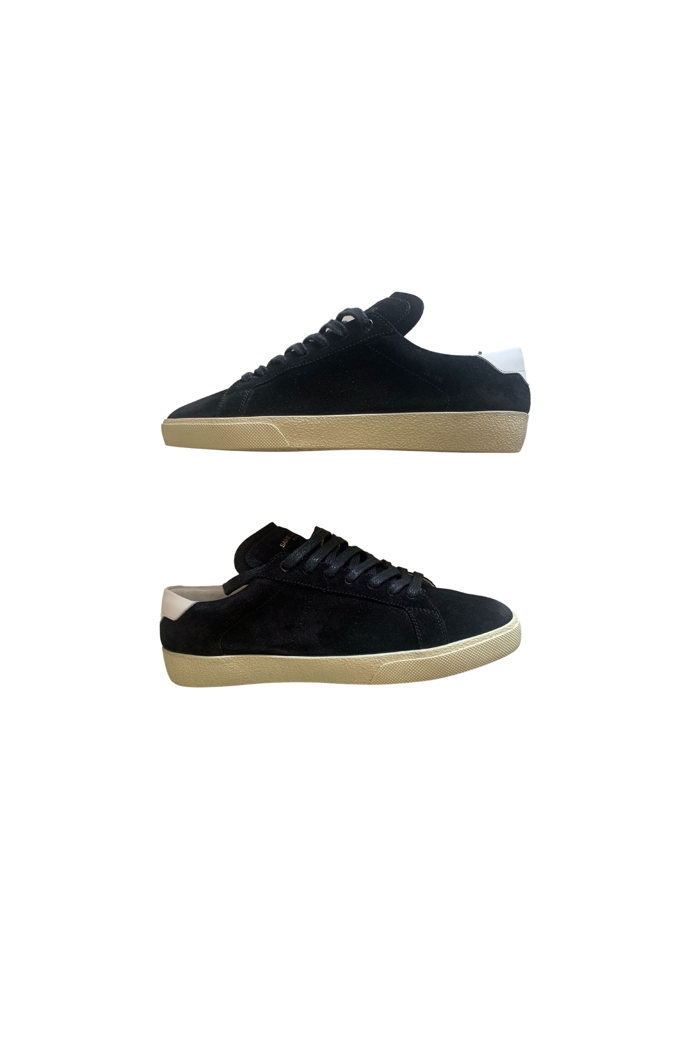 Saint Laurent SL06 Black Suede Low Sneakers