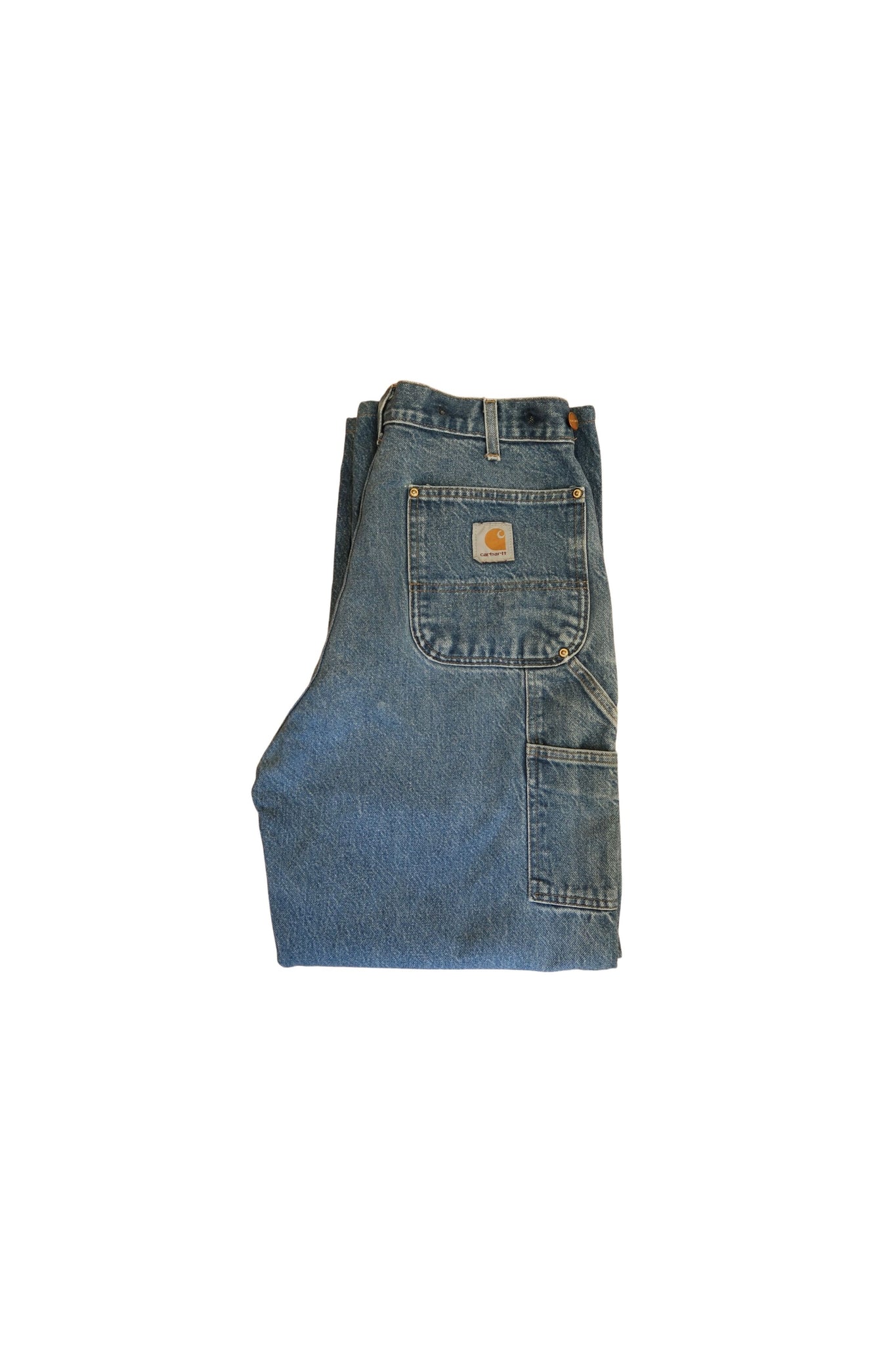 Vintage Carhartt Double Knee Denim Carpenter Pants Size: 30 X 32