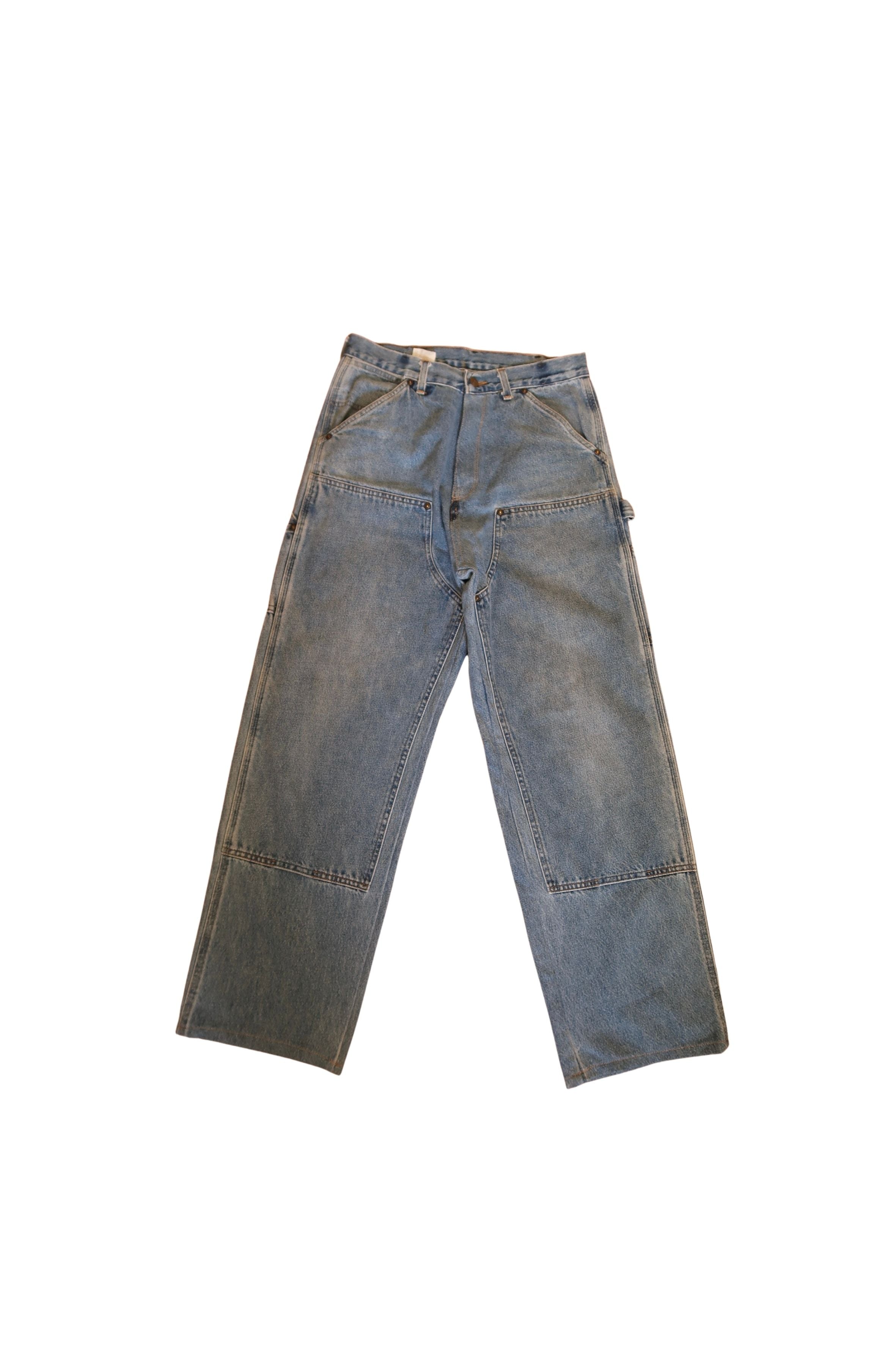 Vintage Carhartt Double Knee Denim Carpenter Pants Size: 30 X 32