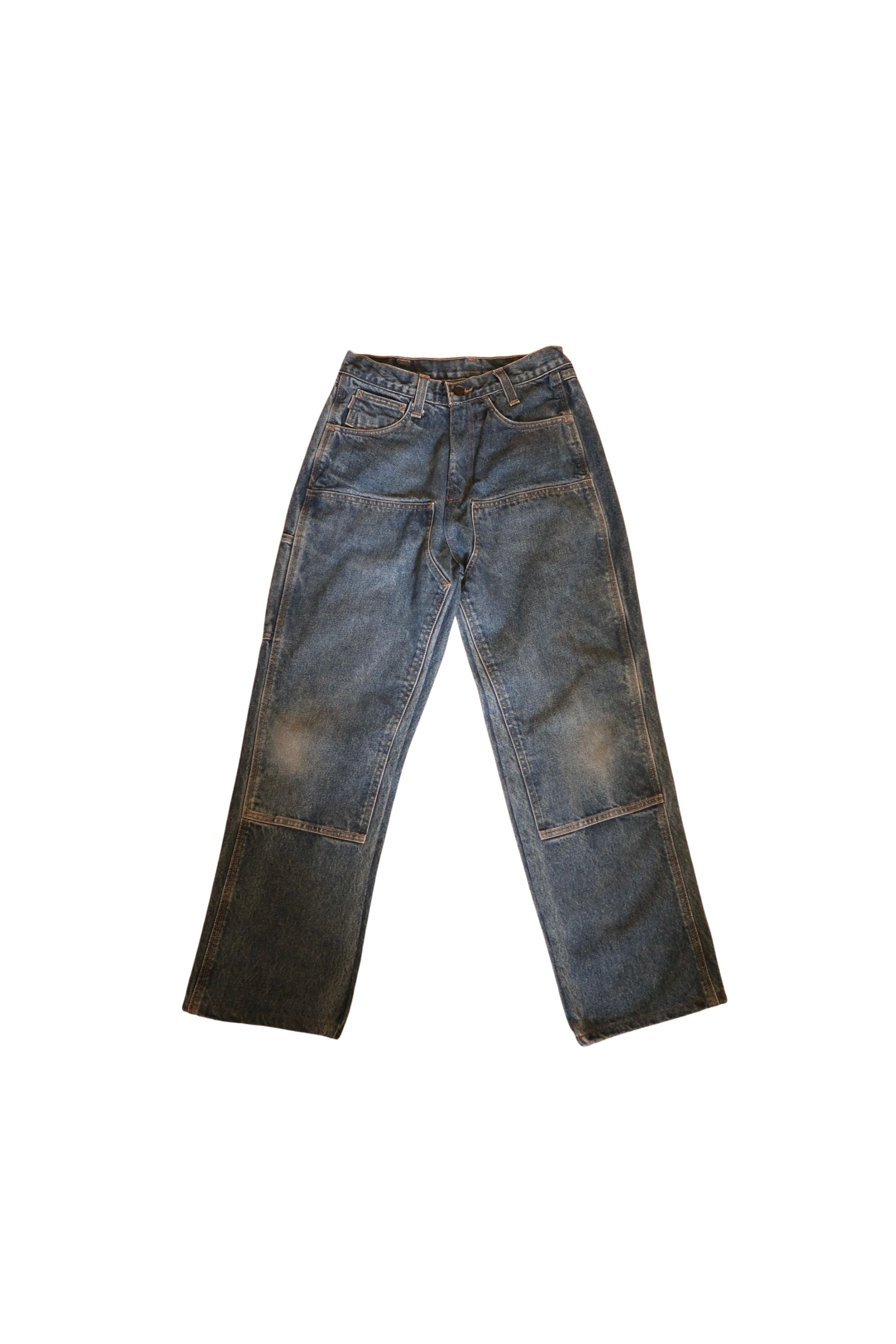 Vintage Carhartt Double Knee Denim Carpenter Pants Size: 28 X 30
