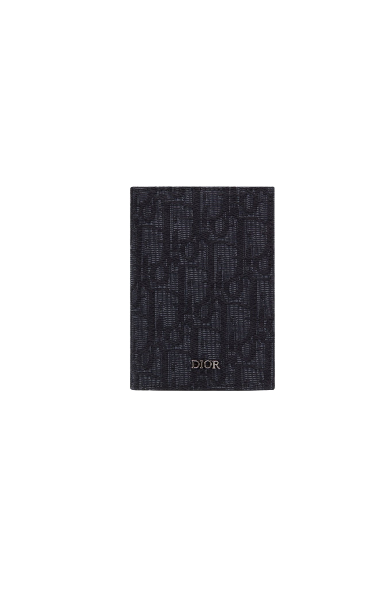 Dior Black Oblique Jacquard Bi-Fold Cardholder