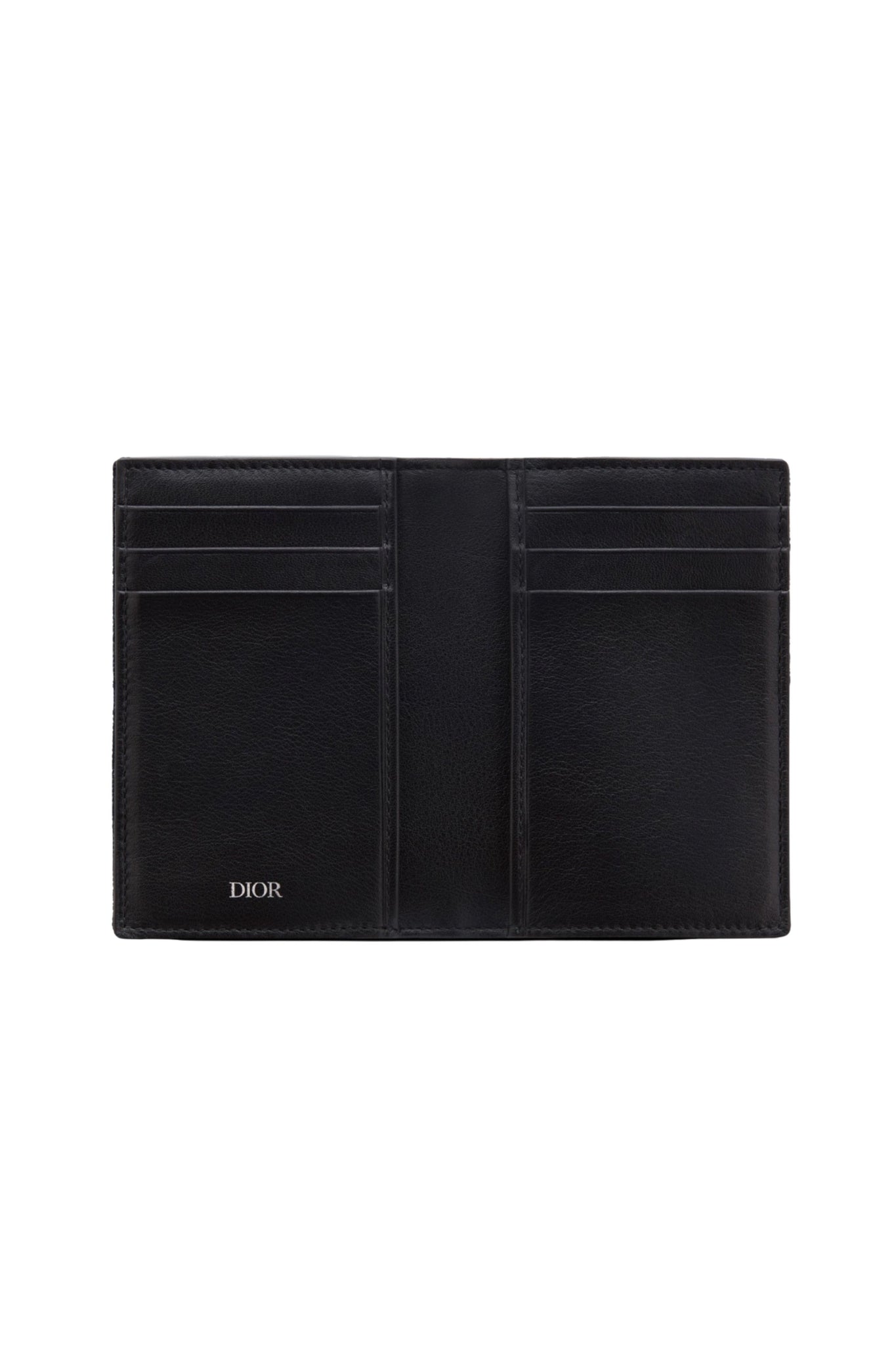 Dior Black Oblique Jacquard Bi-Fold Cardholder