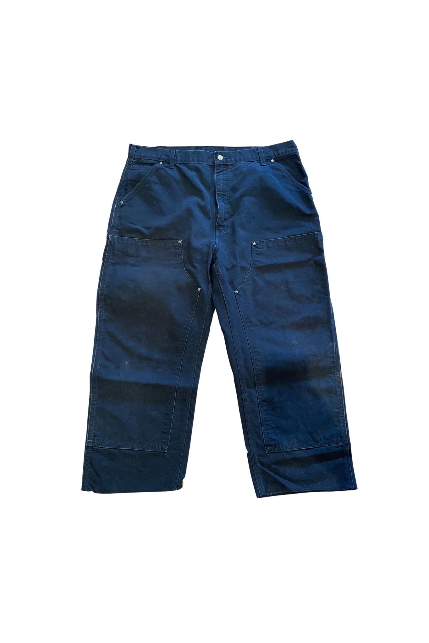 Vintage Carhartt Dark Navy Double Knee Carpenter Pant Size 36 x 32
