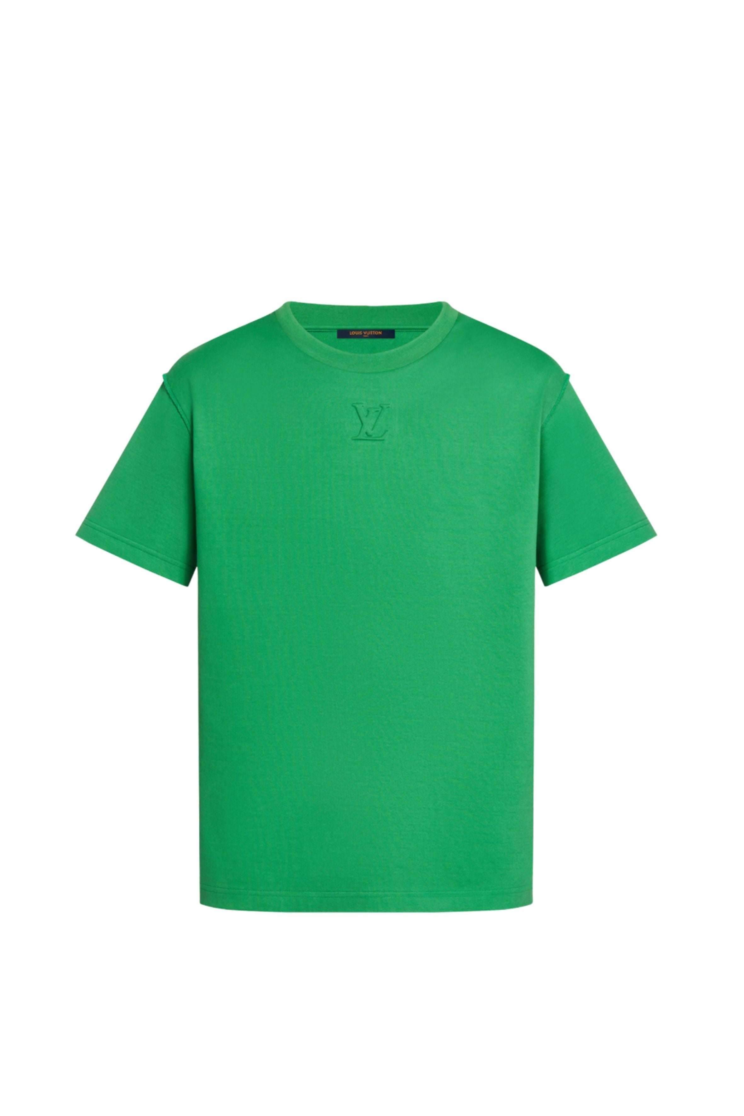 Louis Vuitton Debossed Tee Green (Fits L-XL)