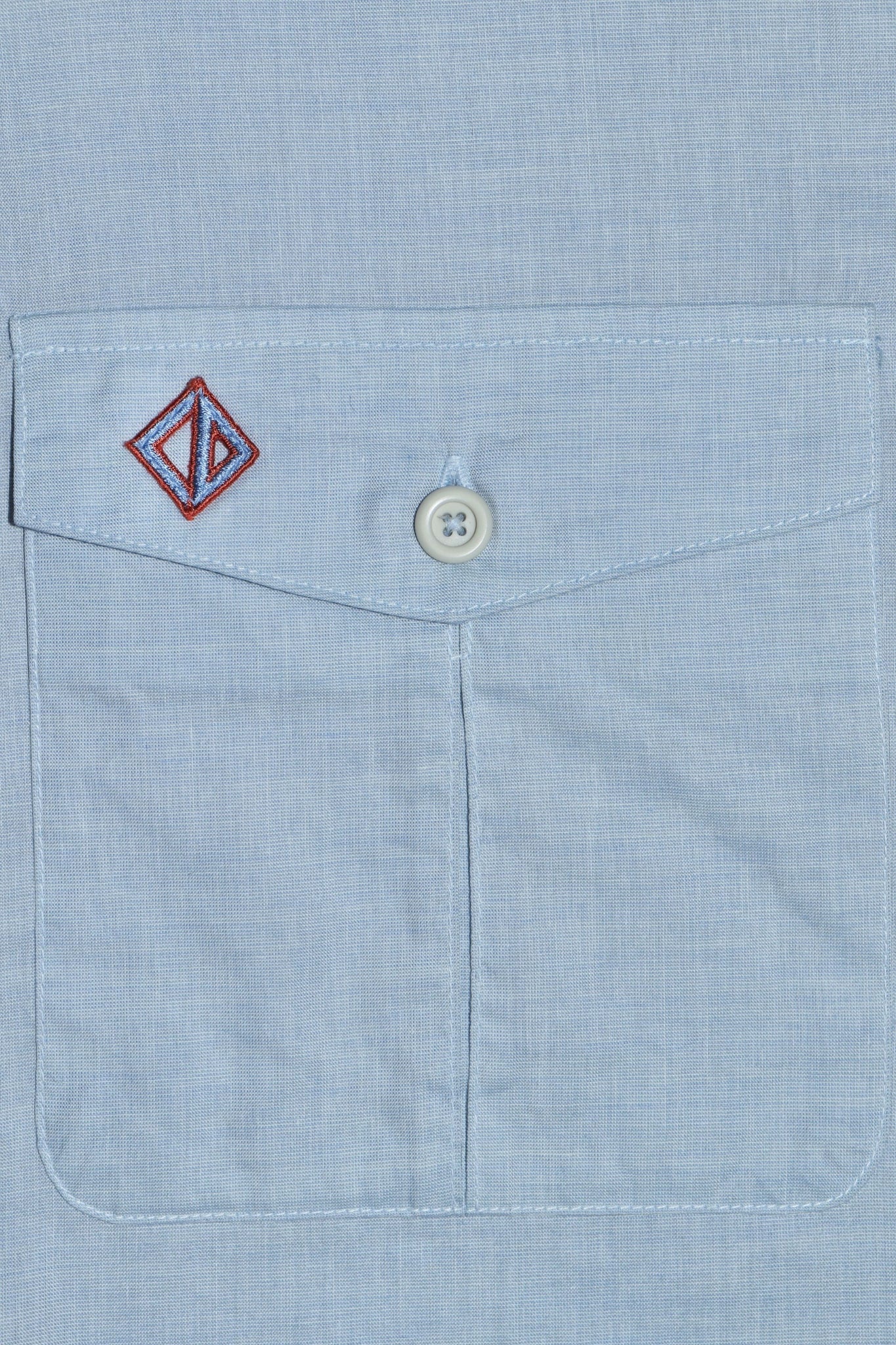 Christian Dior Sports Embroidered Logo Baby Blue Shirt