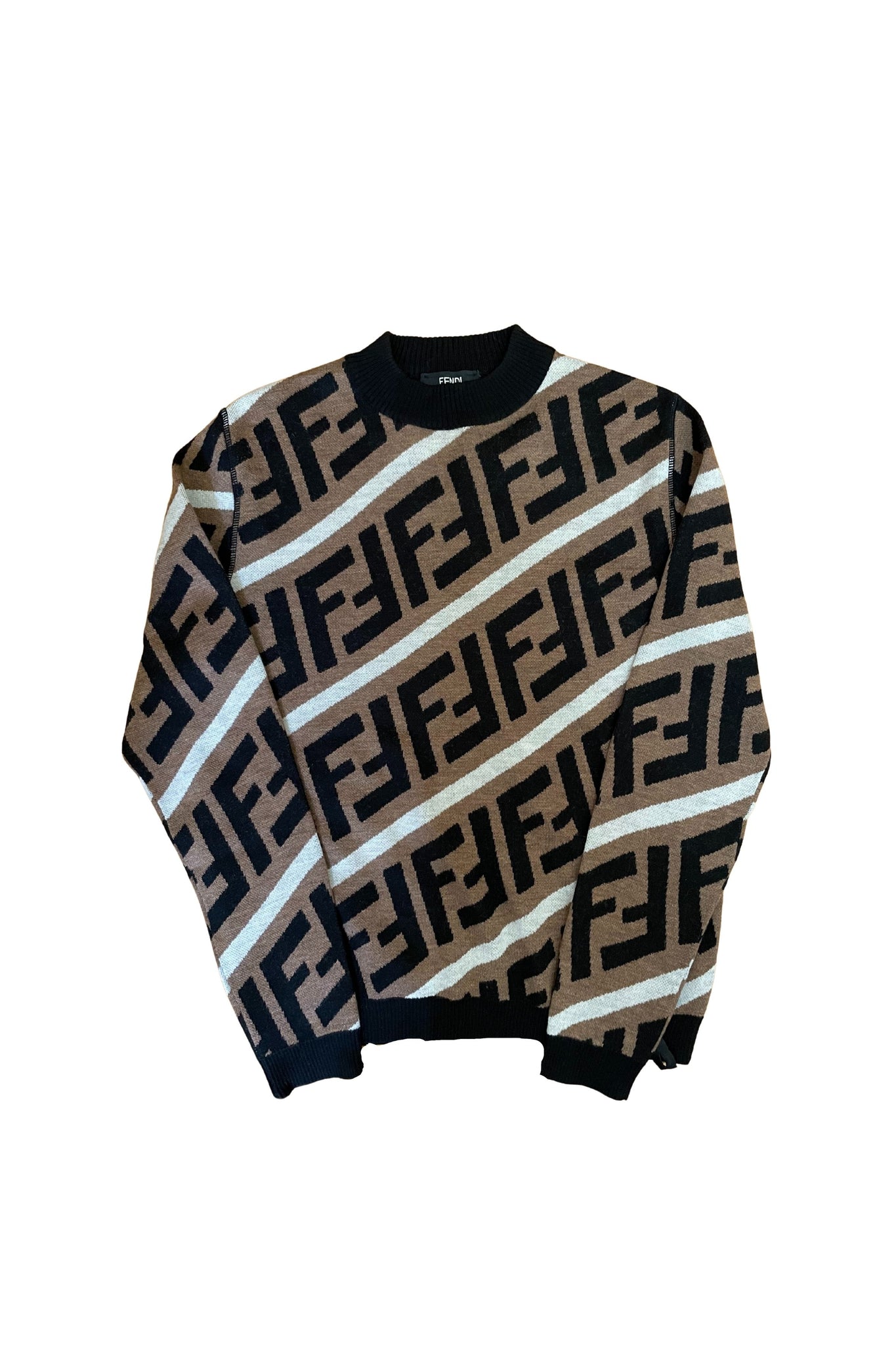 Fendi Brown Wool Forever Sweater Size 46