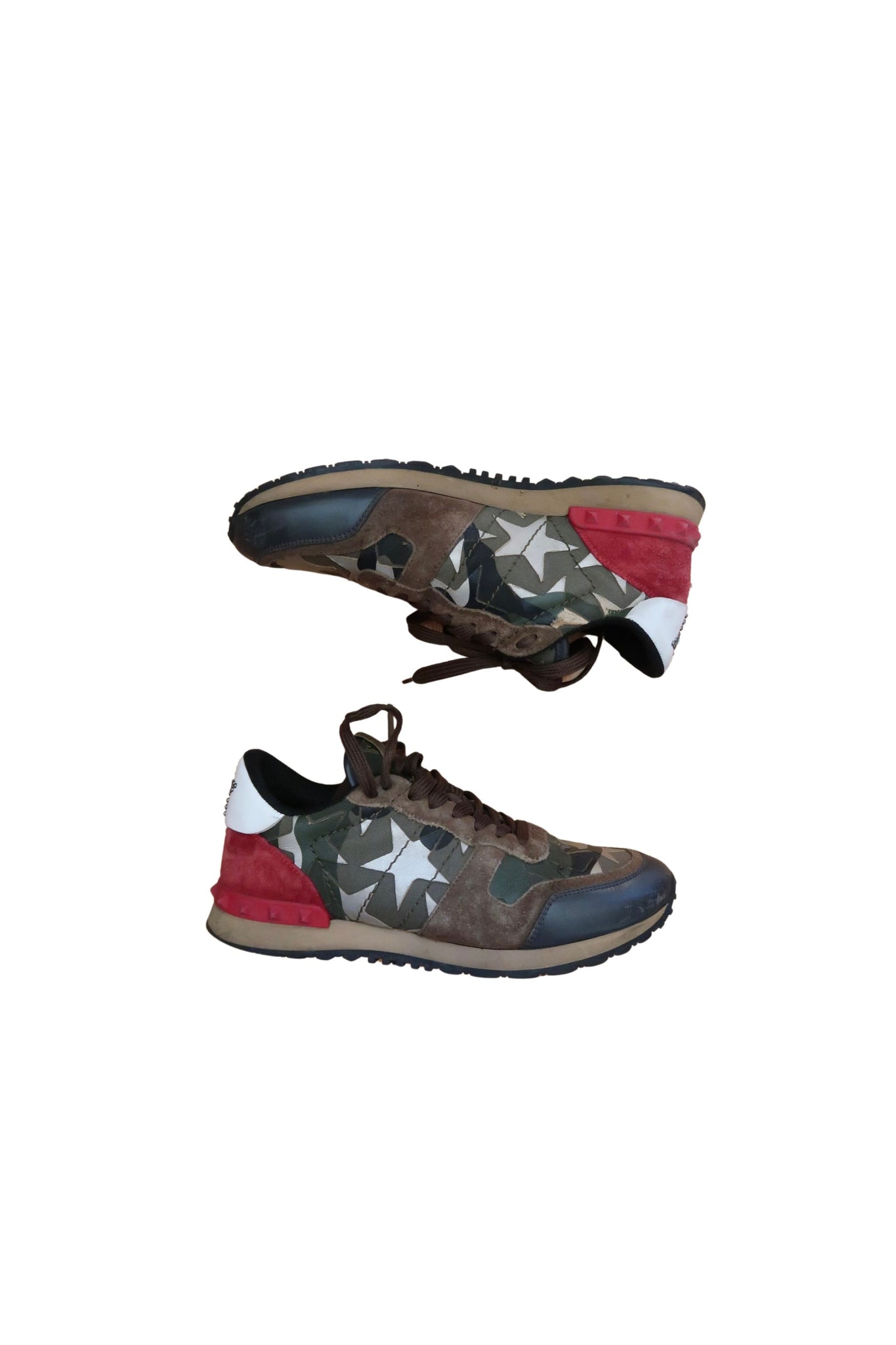 Valentino Star Camo Rockrunner Sneaker Size 39