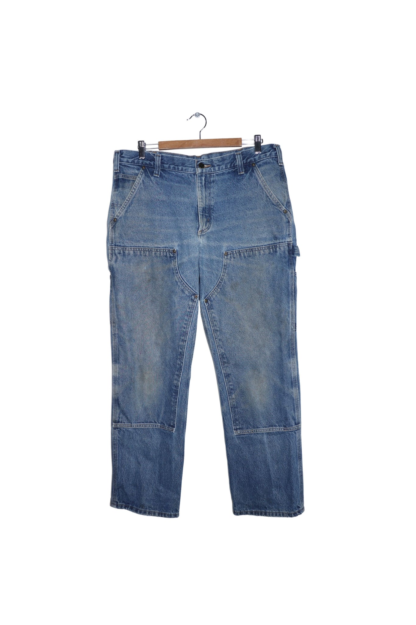 Vintage Carhartt Denim Double Knee Thick Carpenter Pants 36 X 30