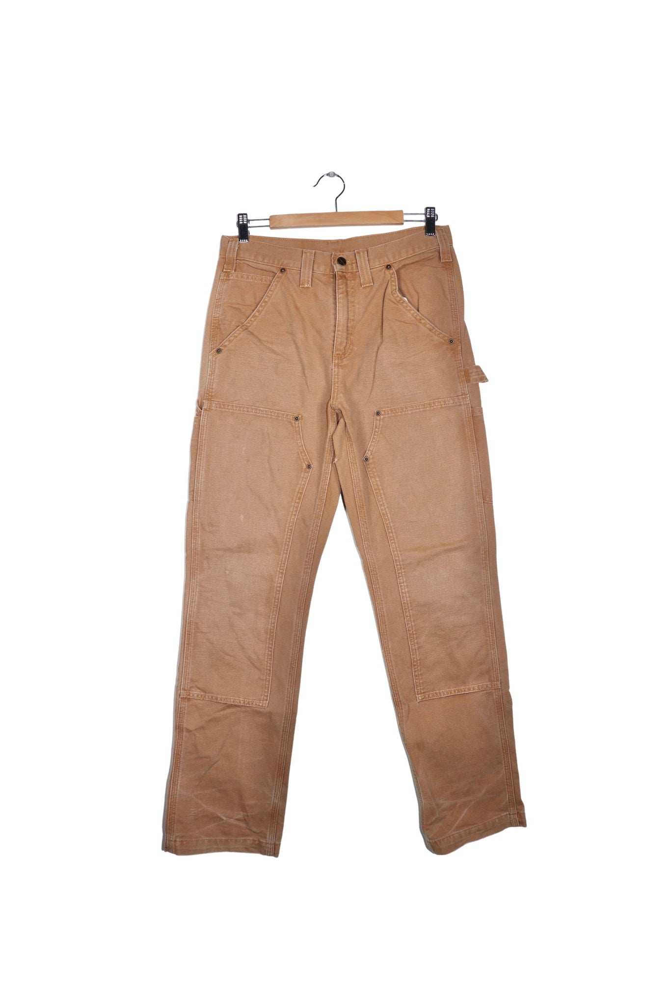 Vintage Carhartt Double Knee Thick Light Brown Carpenter Pants
