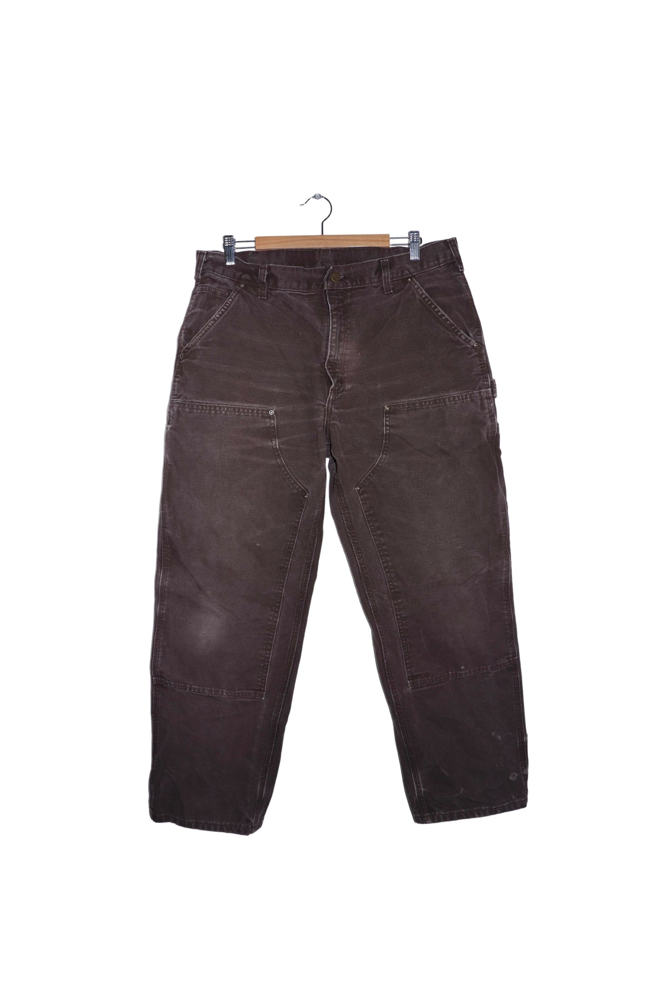 Vintage Carhartt Chocolate Brown Double Knee Pants 36 x 30