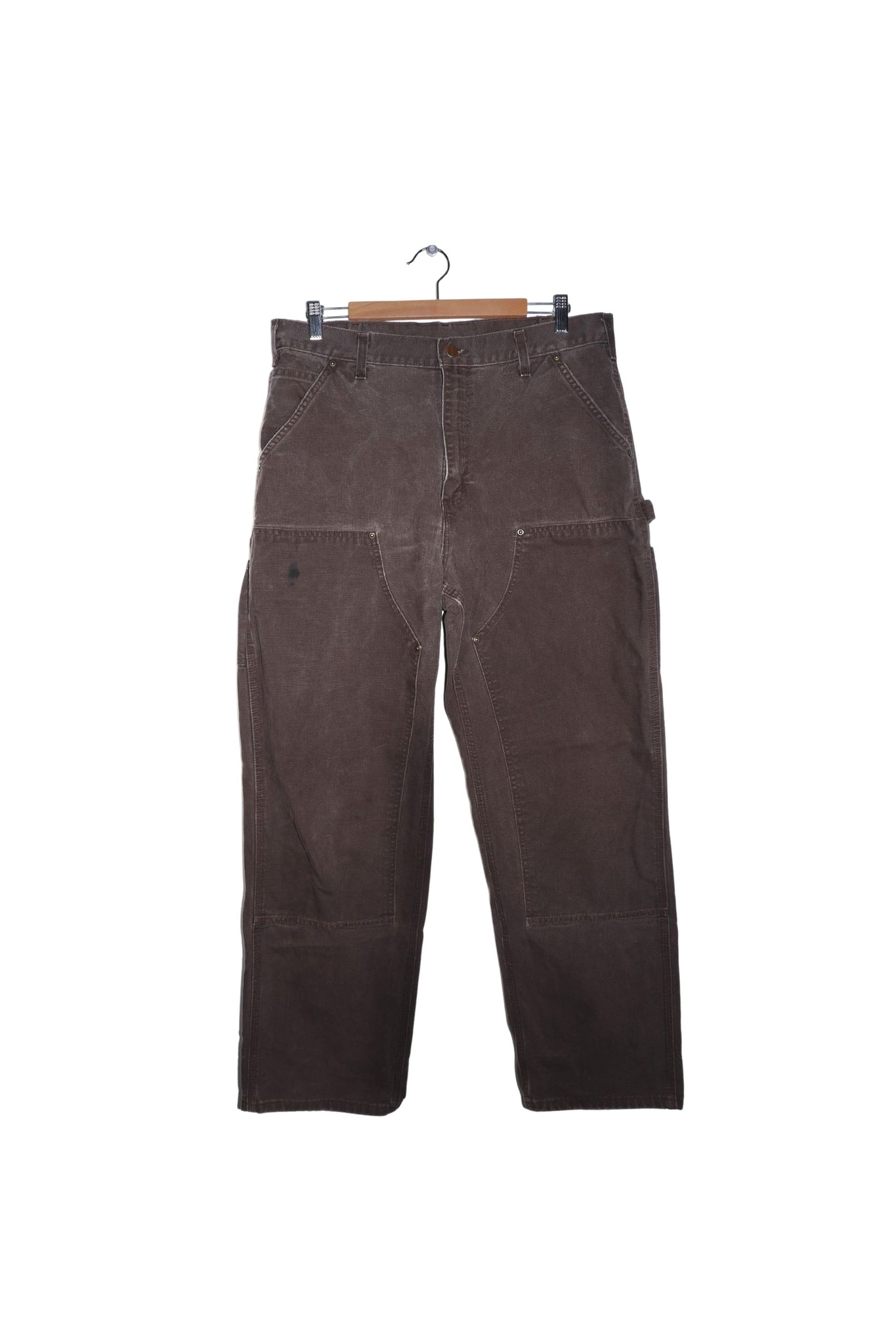 Vintage Carhartt Chocolate Brown Double Knee Pants 36 x 32