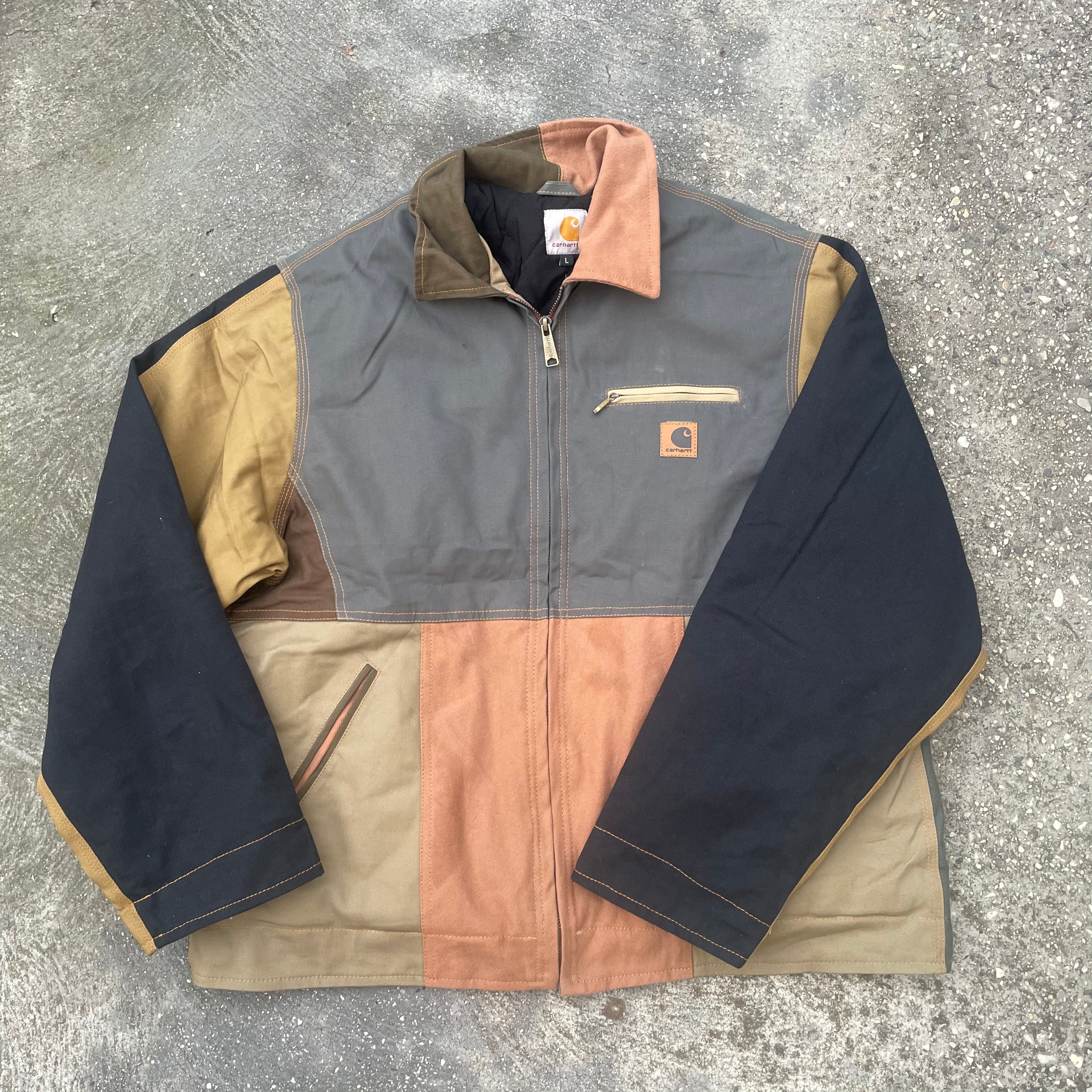 Reworked Carhartt Jacket Quilt Lined Large