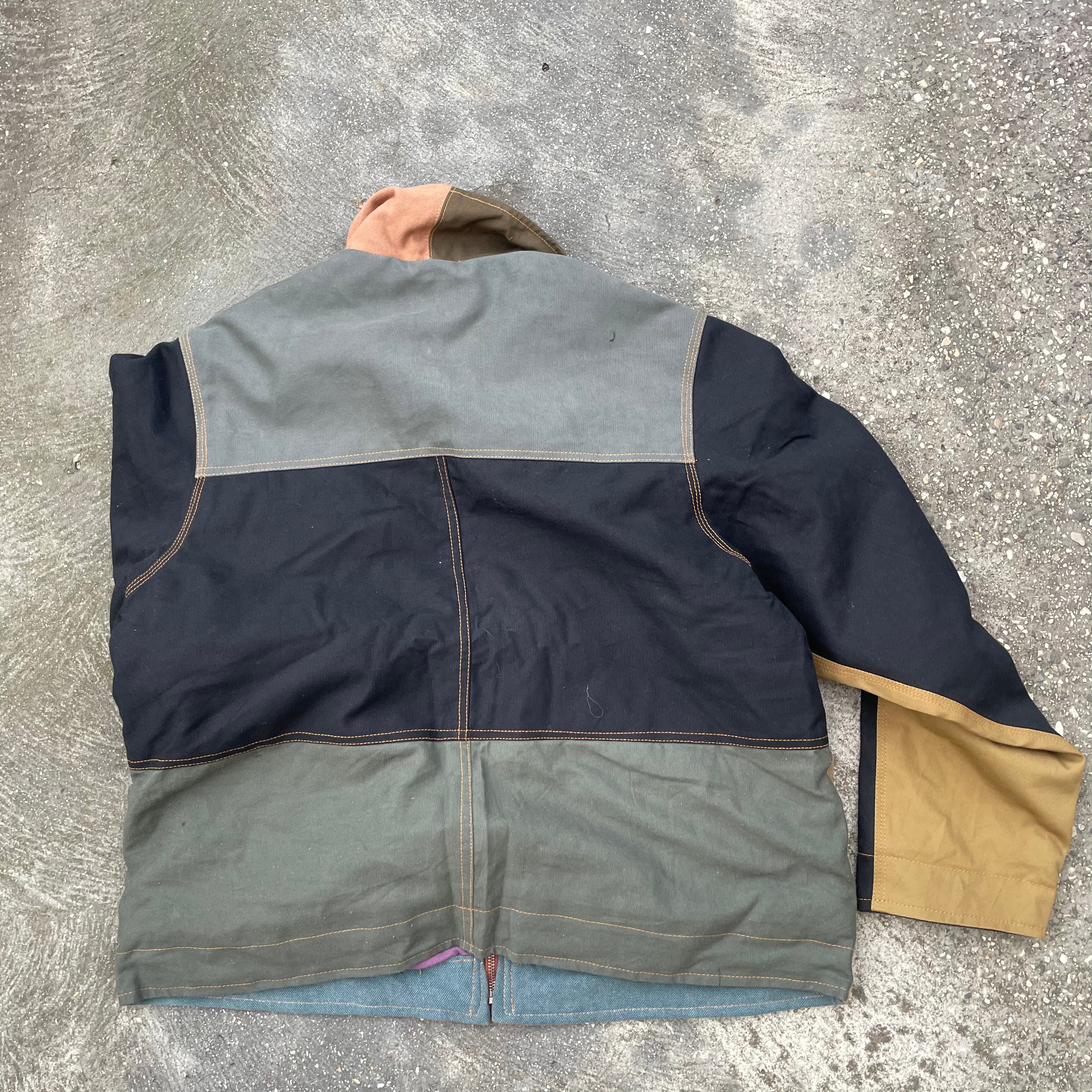 Reworked Carhartt Jacket Quilt Lined Large