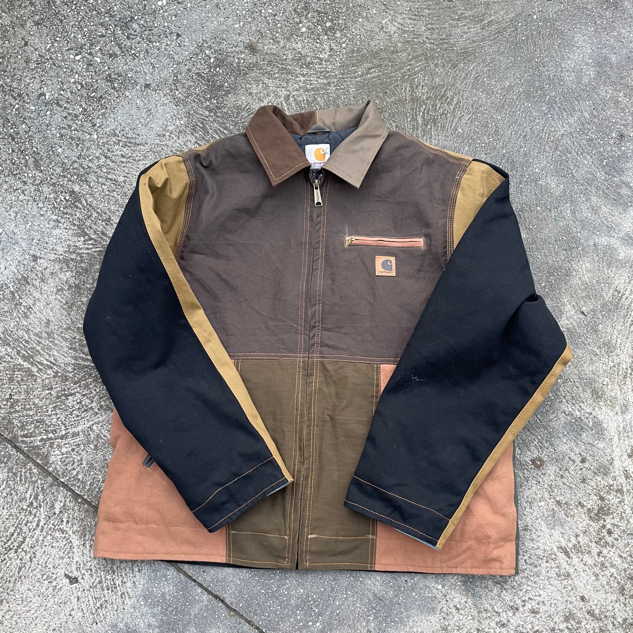 Reworked Carhartt Jacket Quilt Lined Large