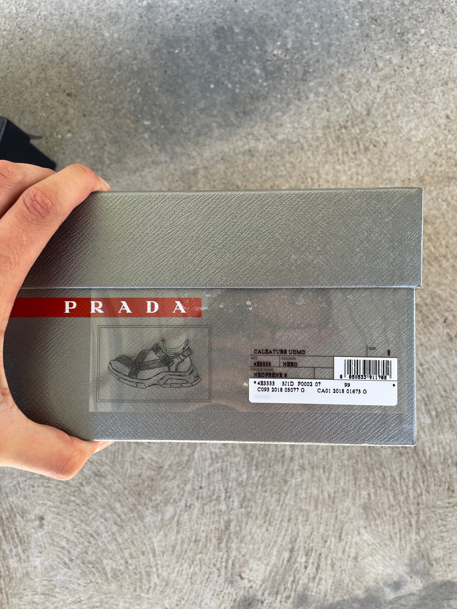 Prada Buckle Neoprene Sneakers