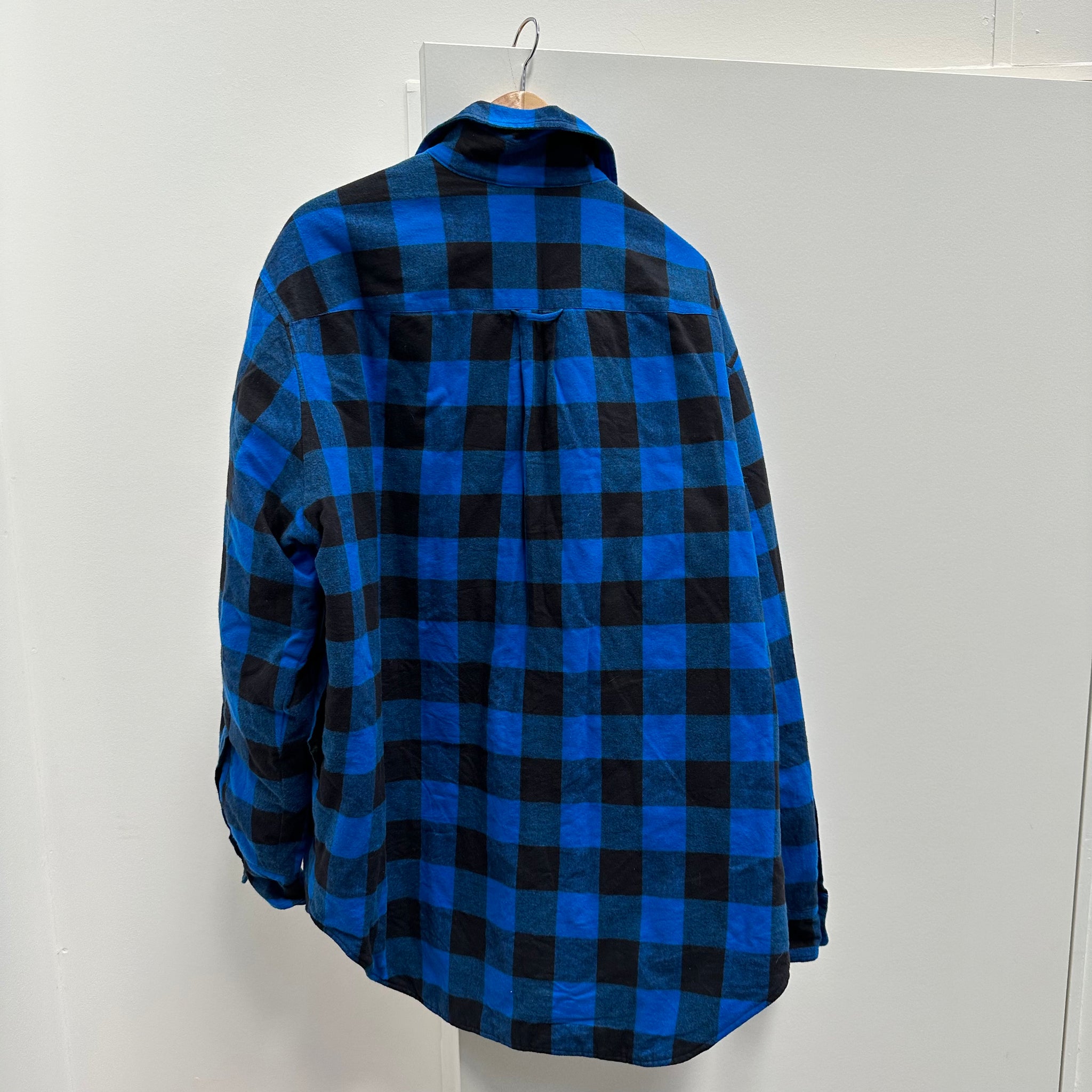 Vetements Blue Oversized Flannel Shirt (Fits L-XL)