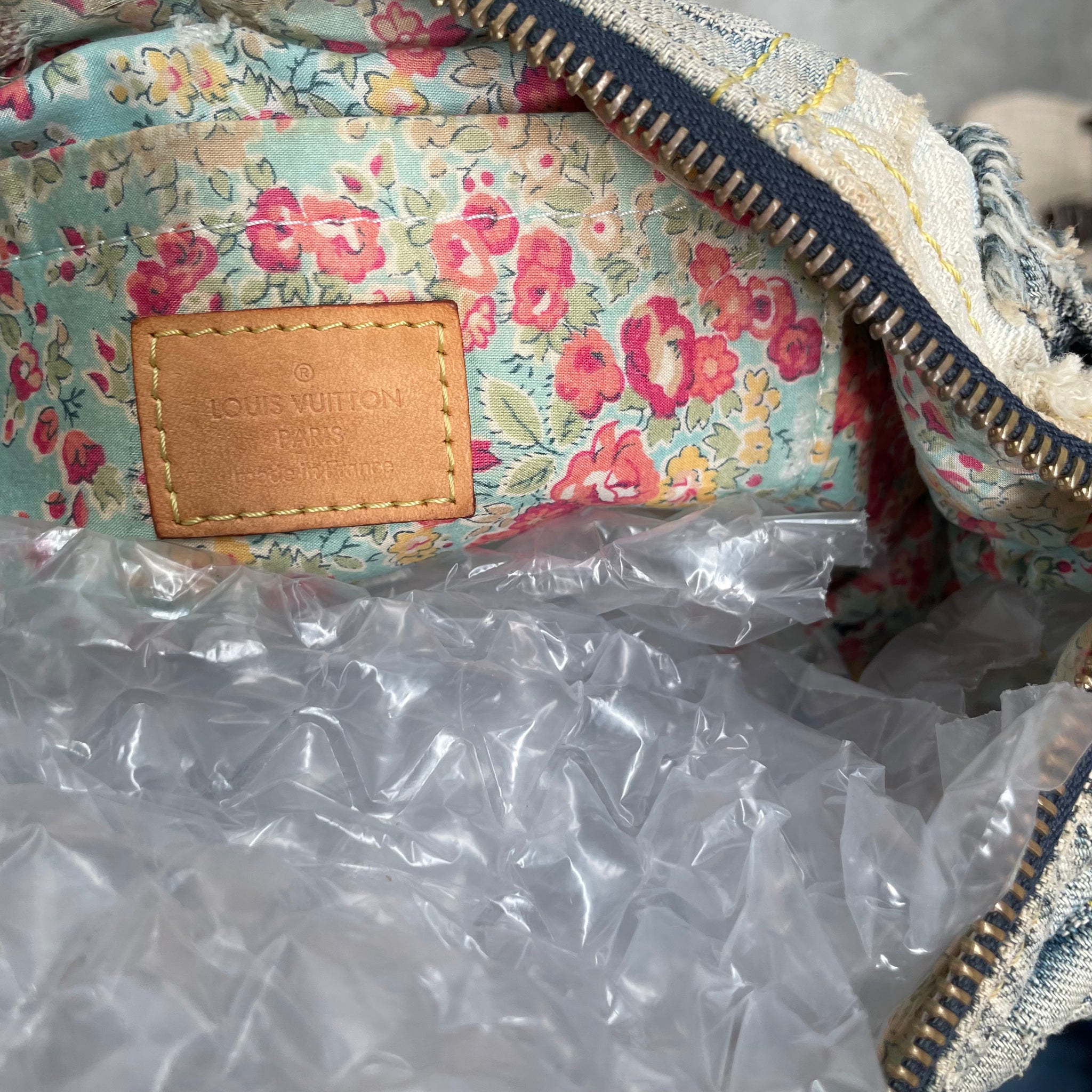 Louis Vuitton Denim Patchwork Crossbody Bag
