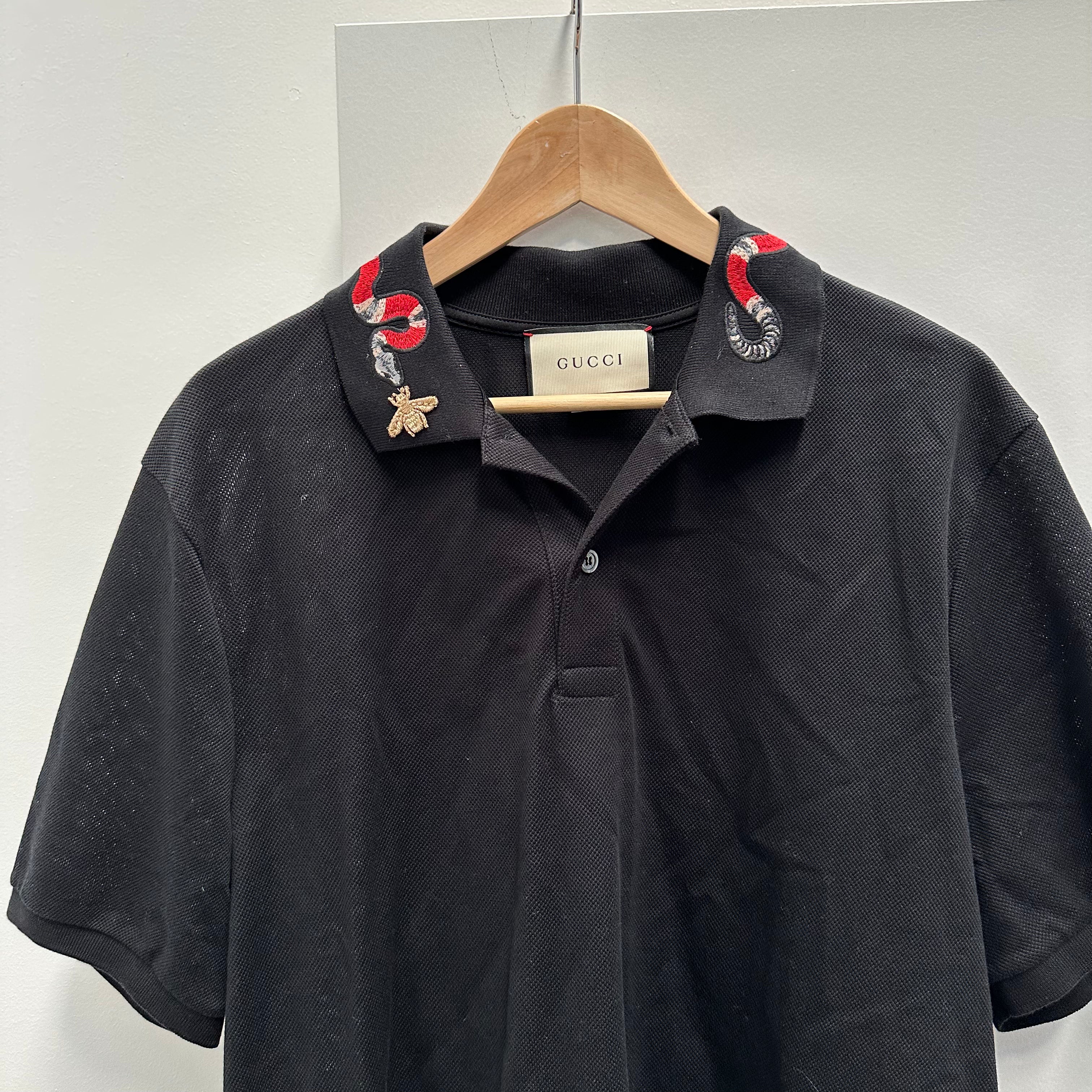 Gucci Stretch Cotton Snake Polo XXXL Curated by Charbel