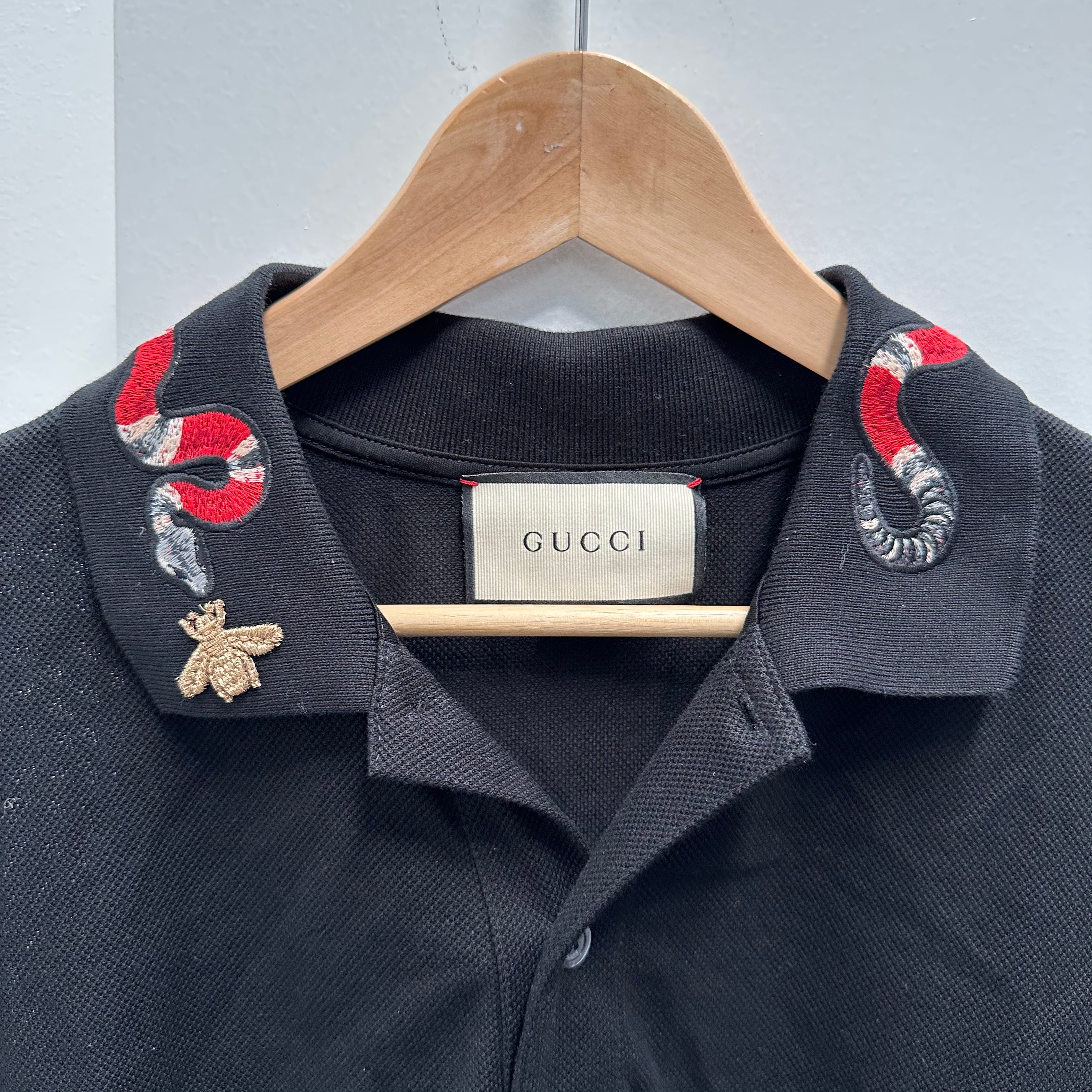Gucci Stretch Cotton Snake Polo XXXL Curated by Charbel