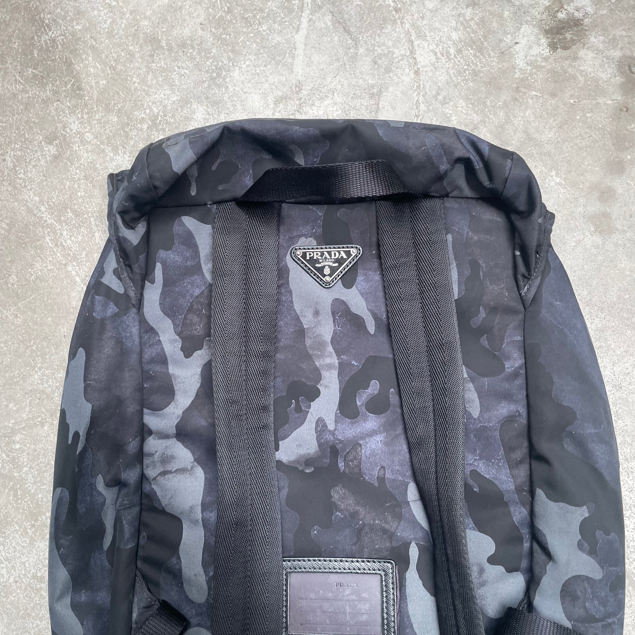 Prada BackPack Bag Nylon Camo