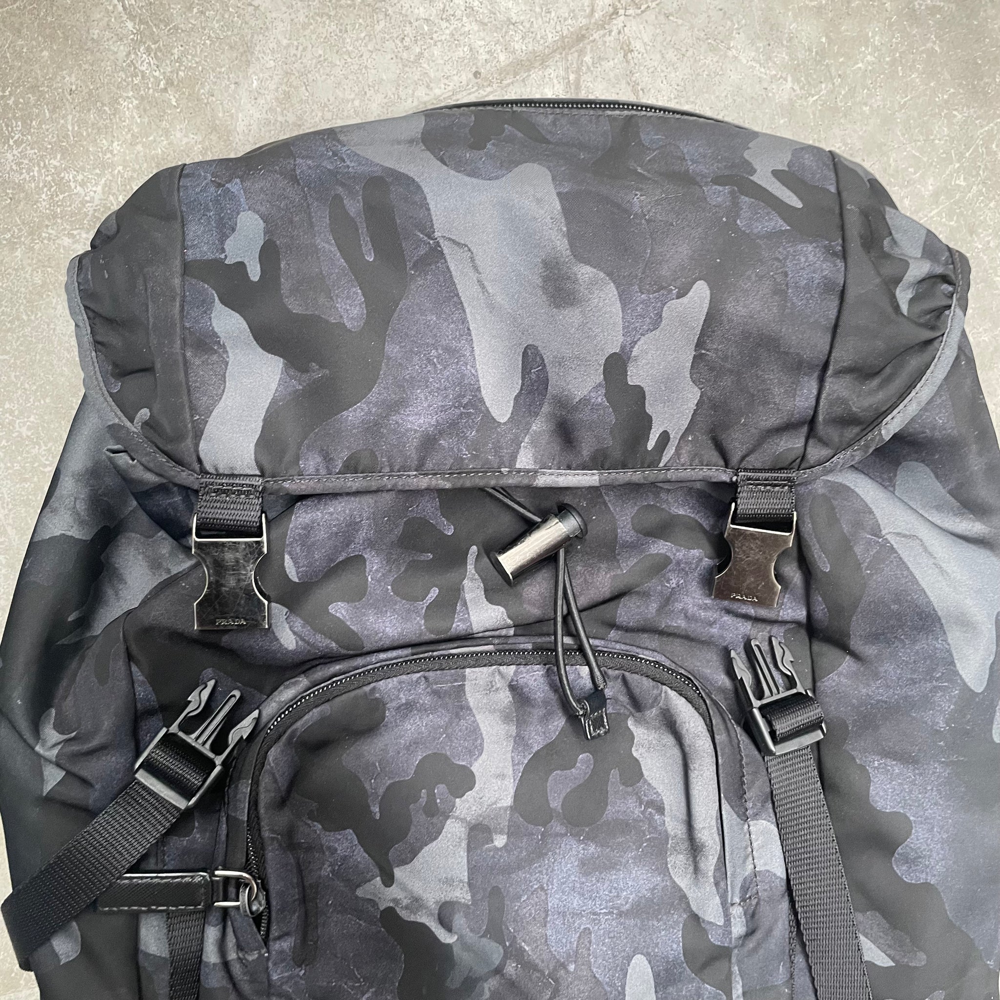 Prada BackPack Bag Nylon Camo