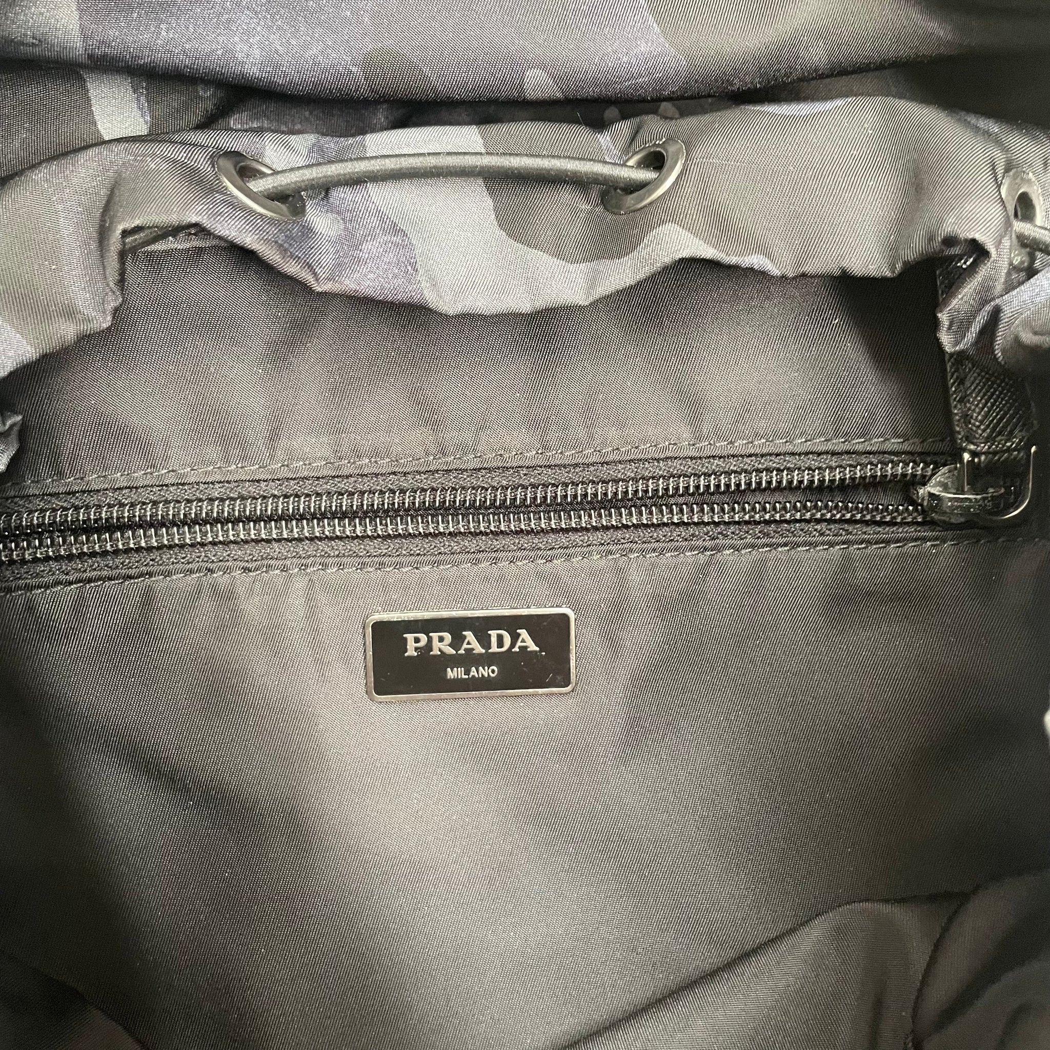 Prada BackPack Bag Nylon Camo