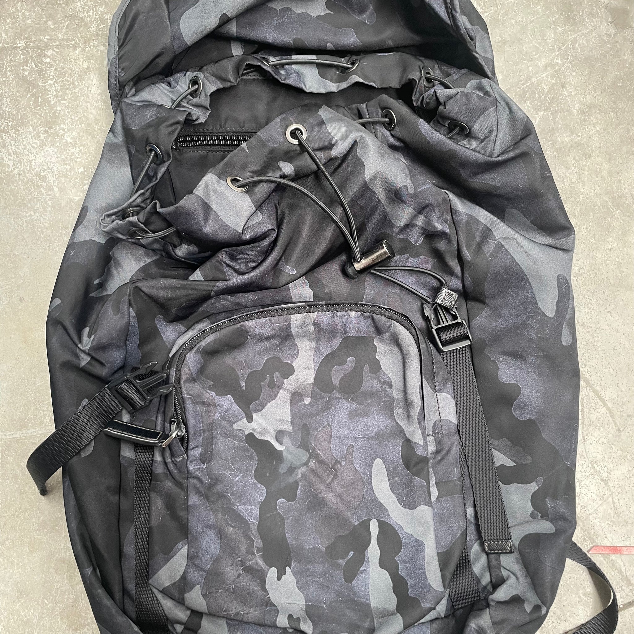 Prada BackPack Bag Nylon Camo