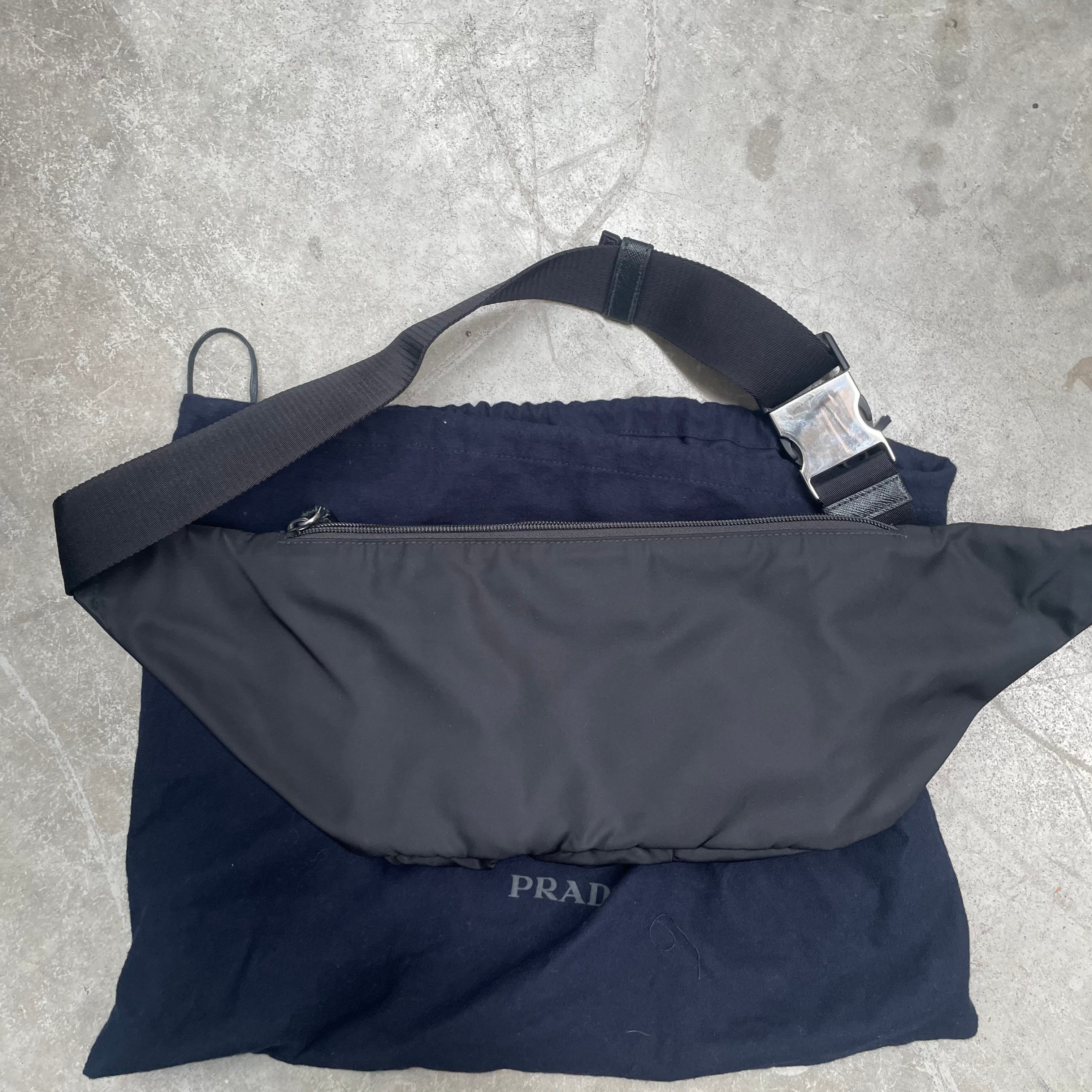 Prada Nylon and Saffiano Leather Belt / Bum Bag