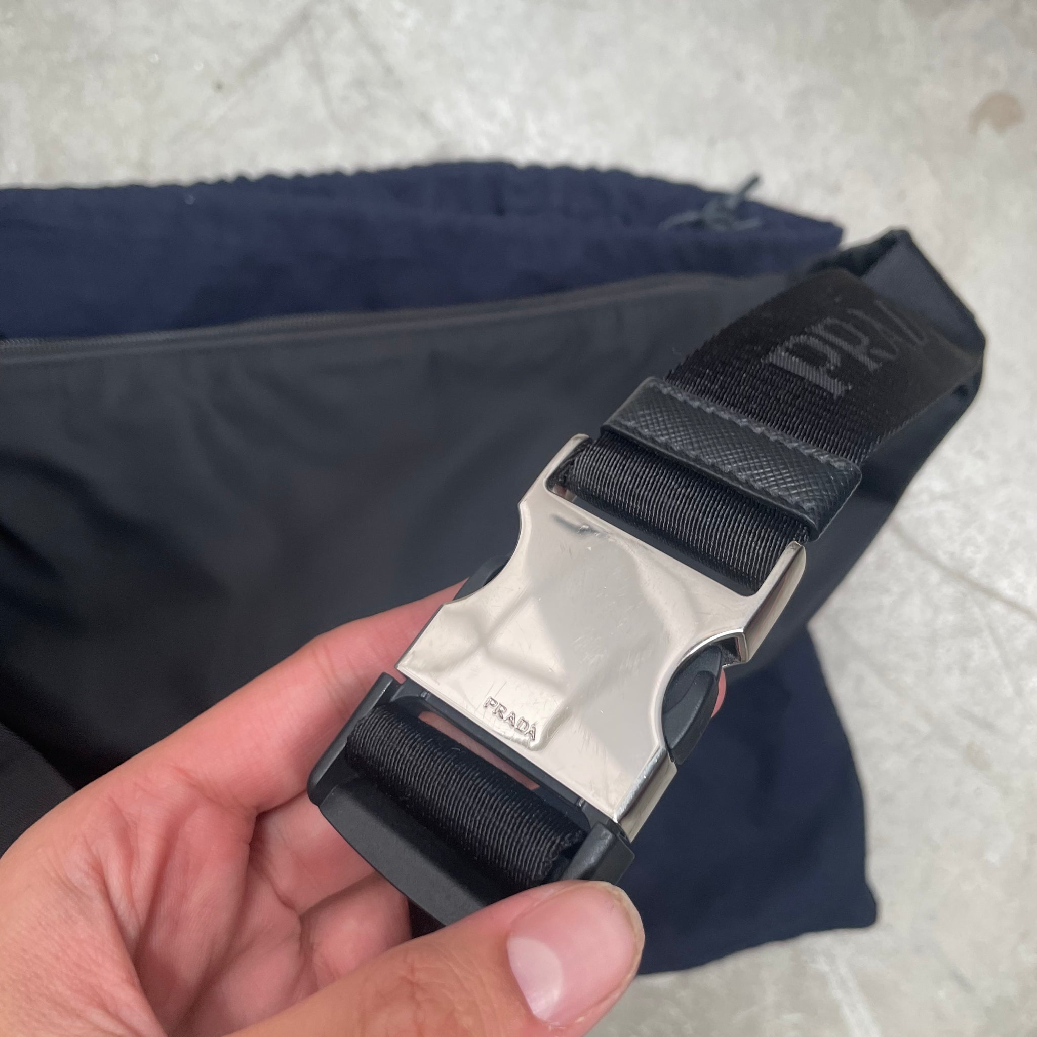 Prada Nylon and Saffiano Leather Belt / Bum Bag