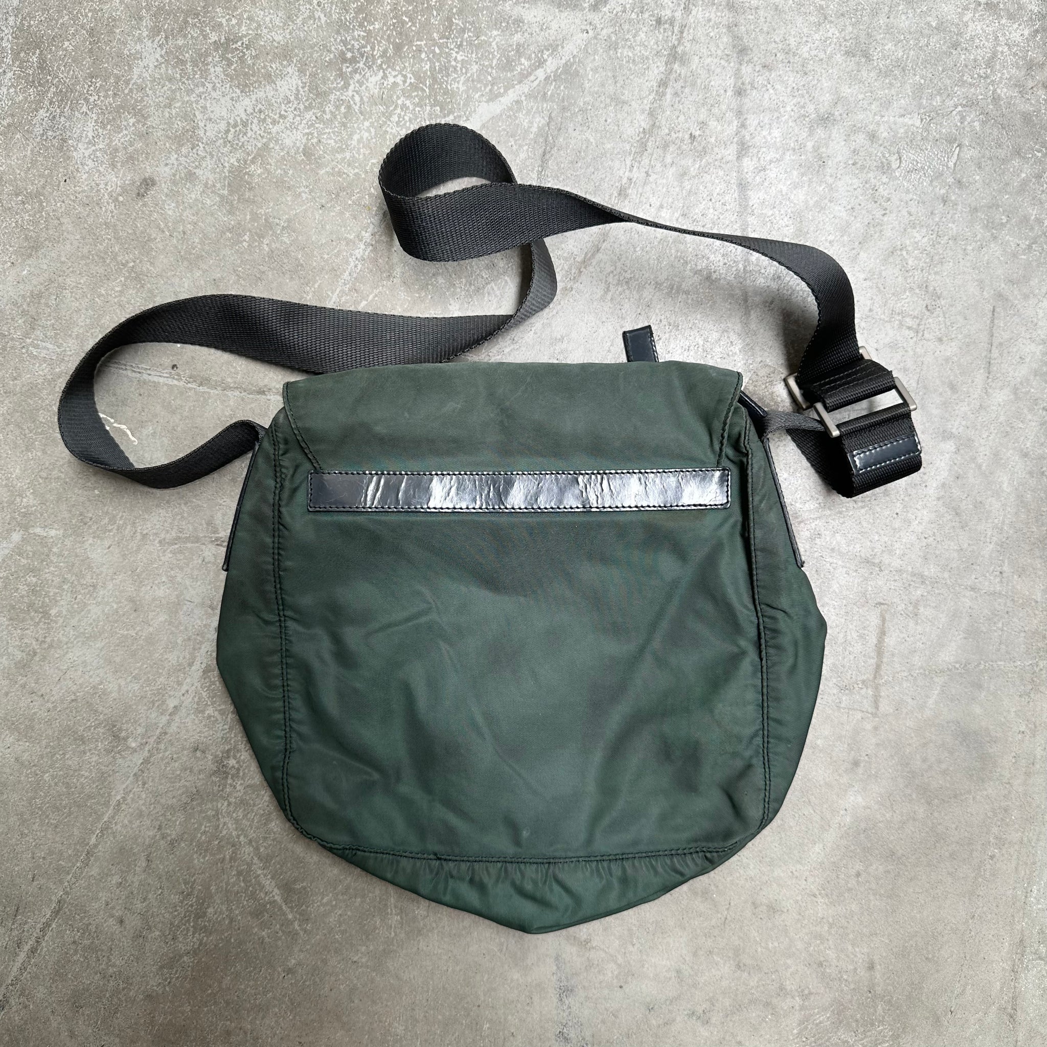 Prada Crossbody Messenger Green Bag