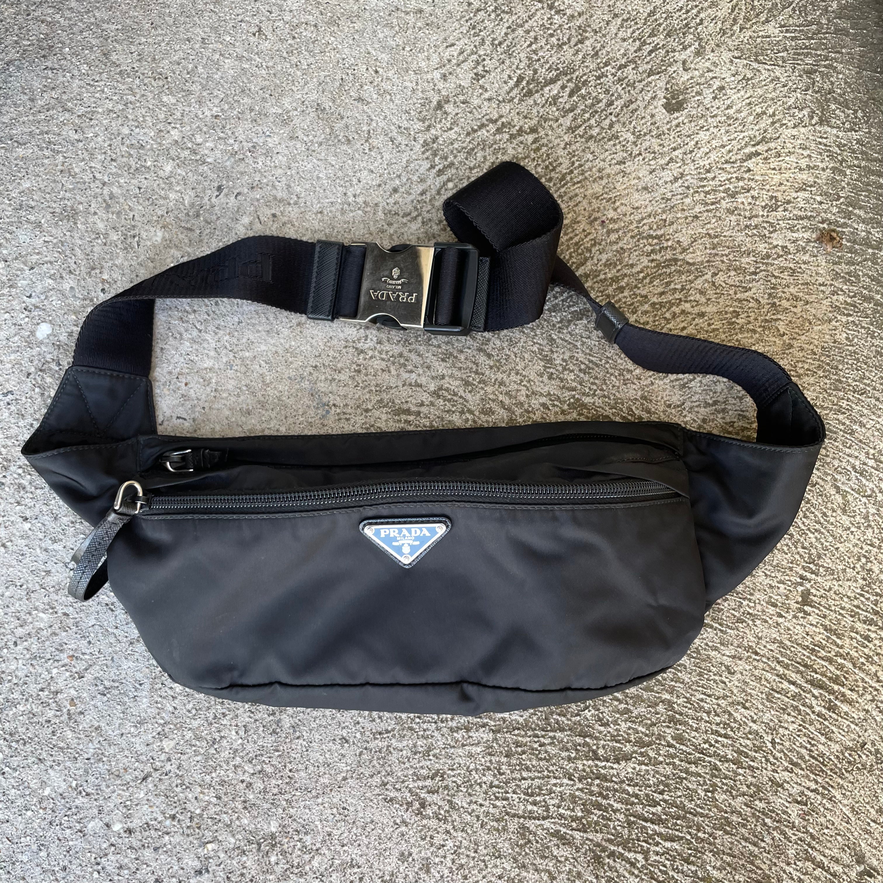 Prada Nylon Black Belt Bum Bag Curated by Charbel