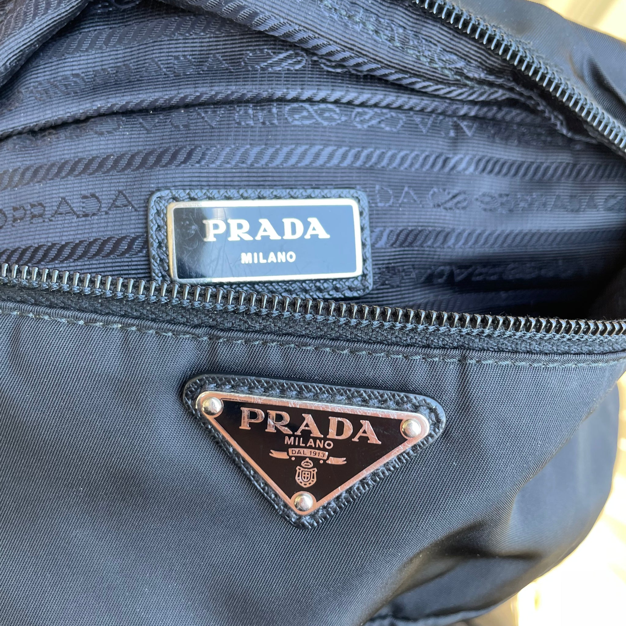Prada Nylon Black Belt / Bum Bag