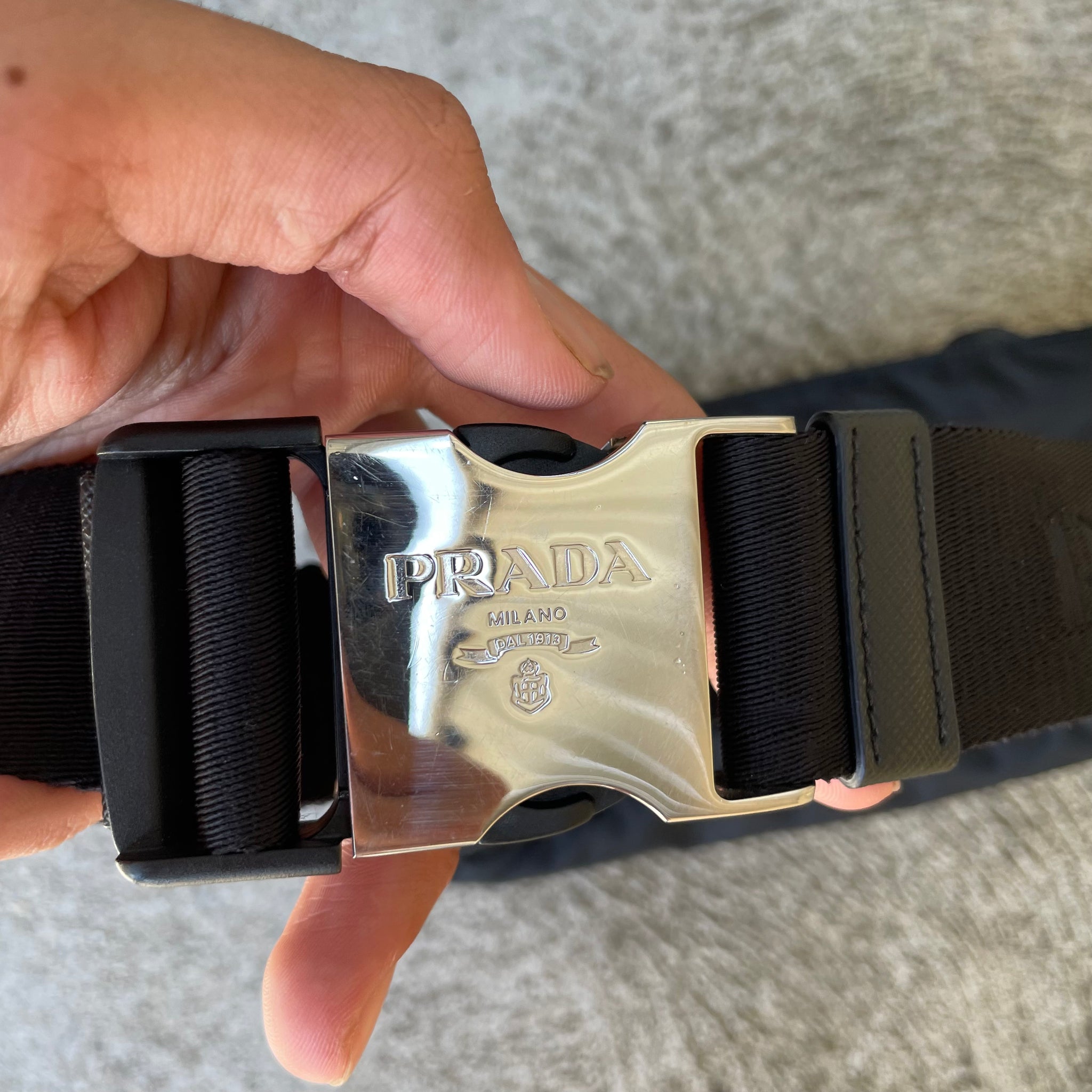 Prada Nylon Black Belt / Bum Bag
