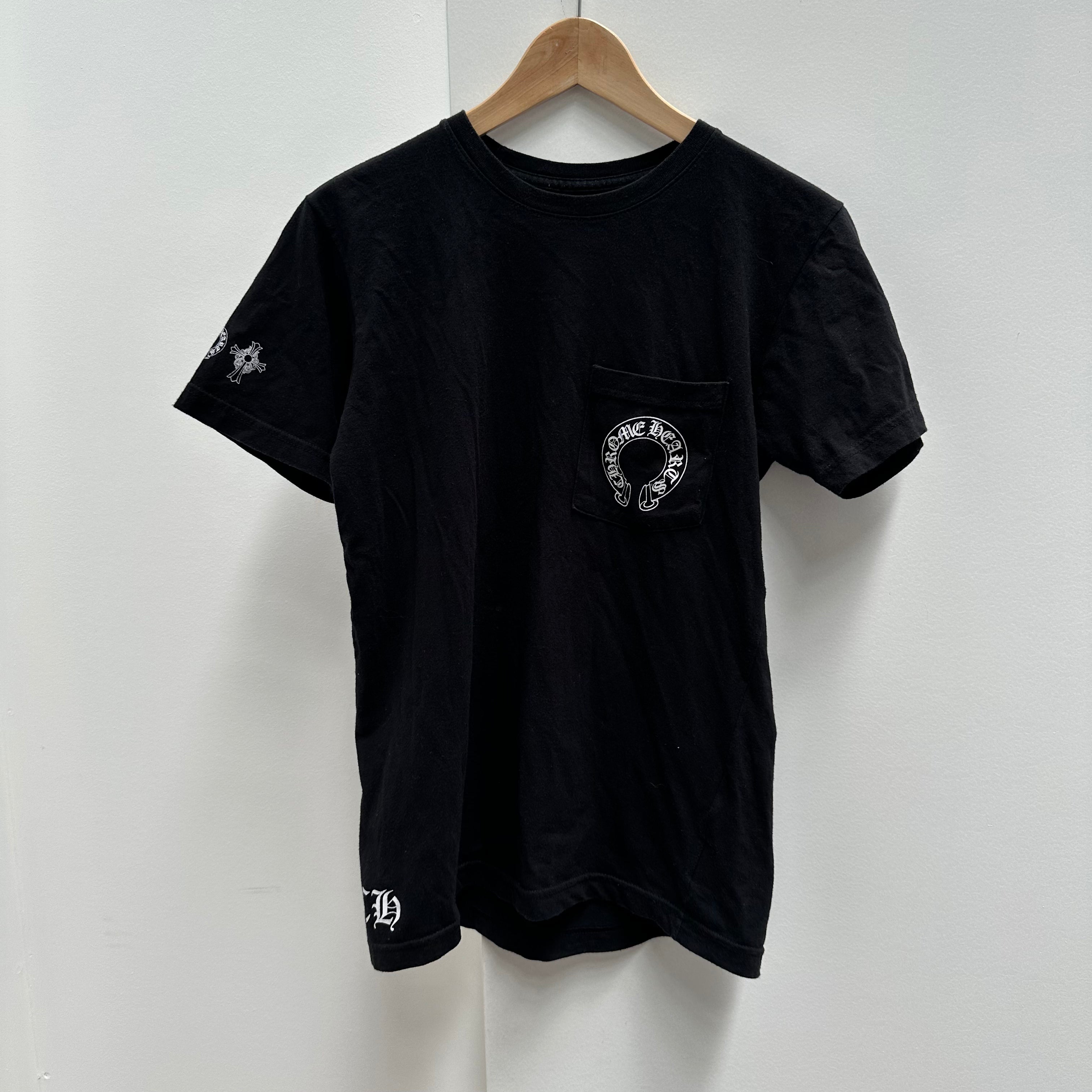 Chrome Hearts Black Pocket Logo Tshirt Size Small – Curated by Charbel