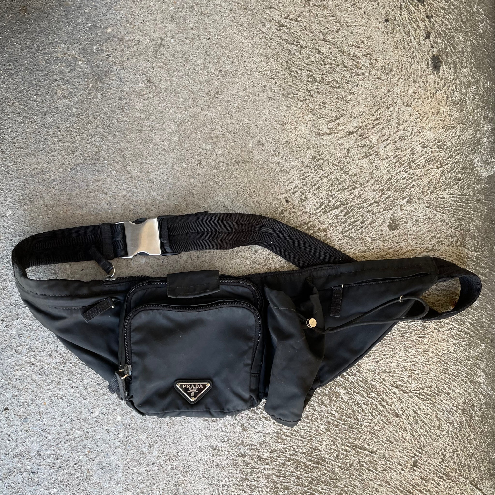Prada Nylon Black Belt / Bum Bag