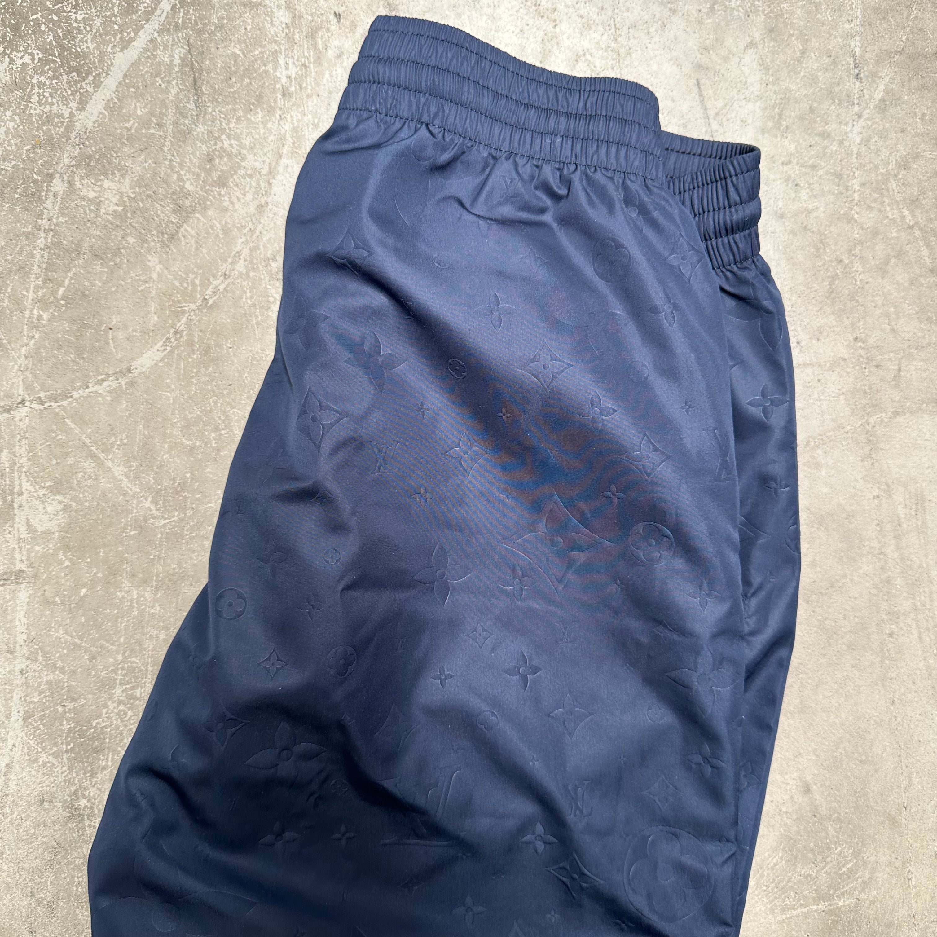Louis Vuitton Monogram Navy Swim Shorts (Size S)