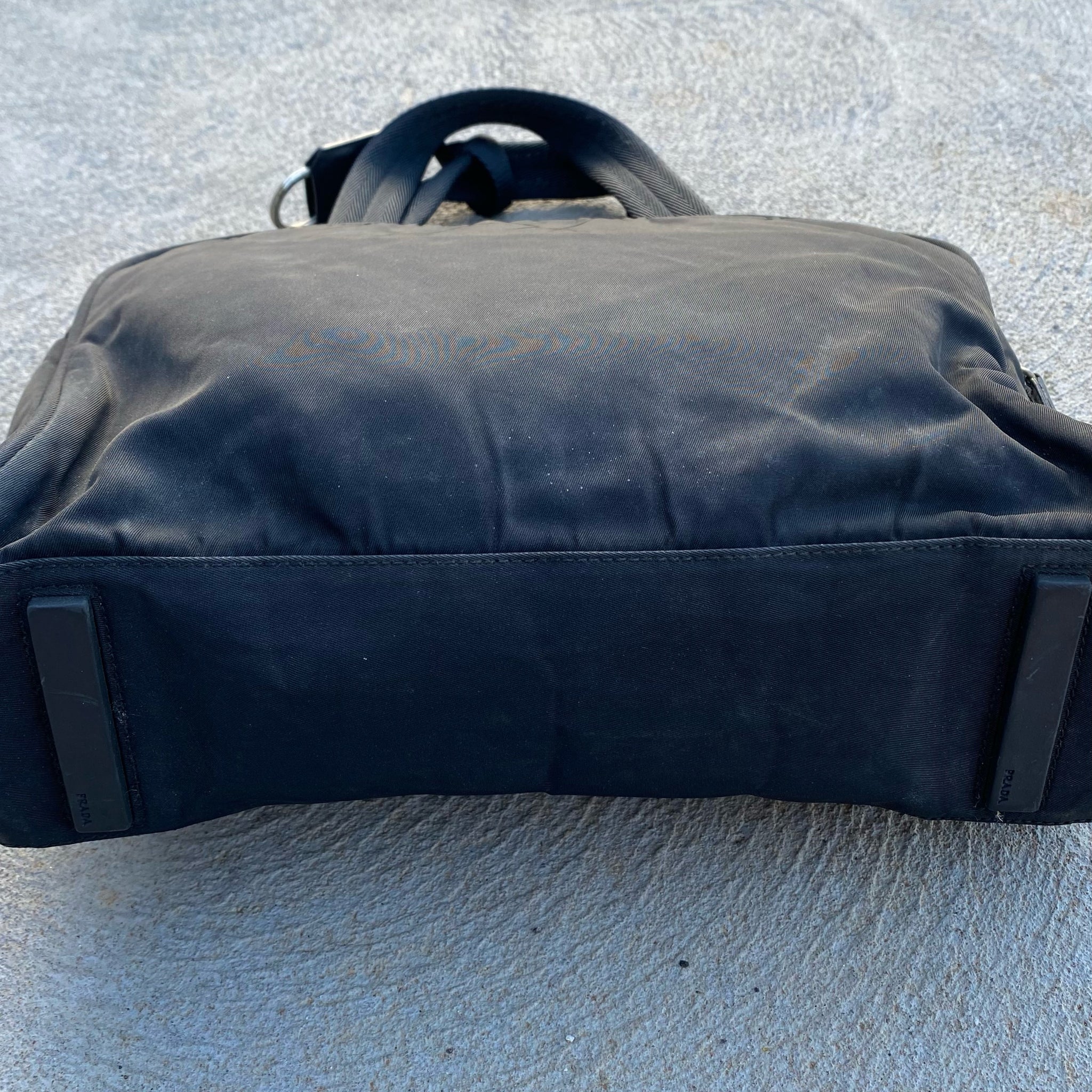 Prada Vintage Nylon Black Hand Bag
