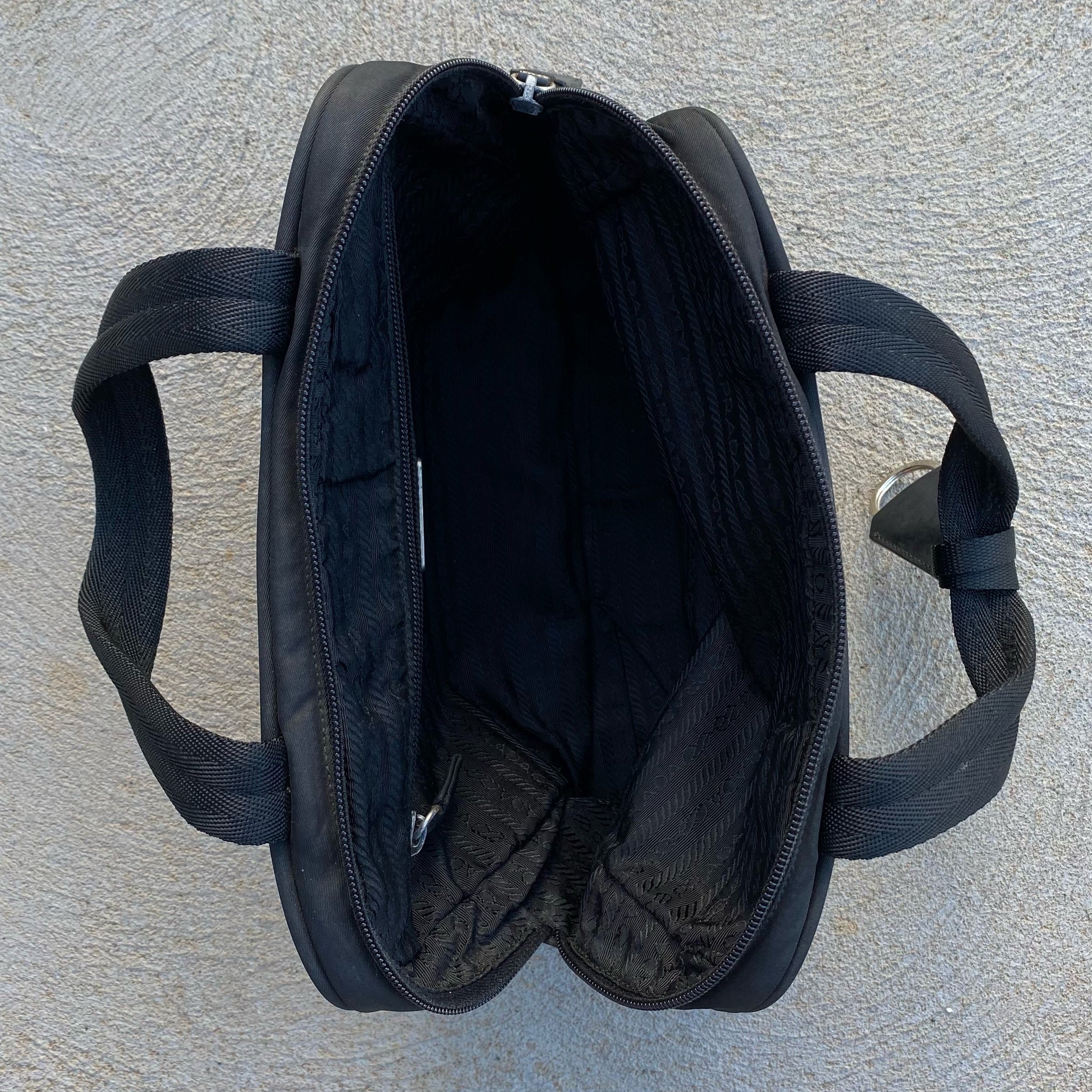 Prada Vintage Nylon Black Hand Bag